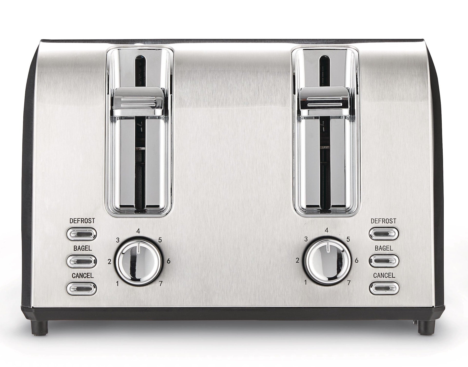 MASTER Chef Edelstahl-Toaster mit 3 Einstellungen, 4-Scheiben