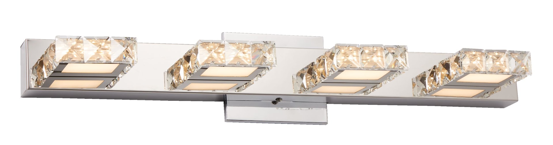 CANVAS Isabella 4-Licht Kristall Design-Lead Vanity Leuchte, Chrom