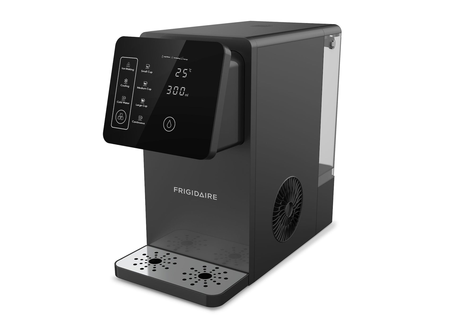 Frigidaire 2-in-1 Touch Control Wasserspender & Eismaschine, schwarz
