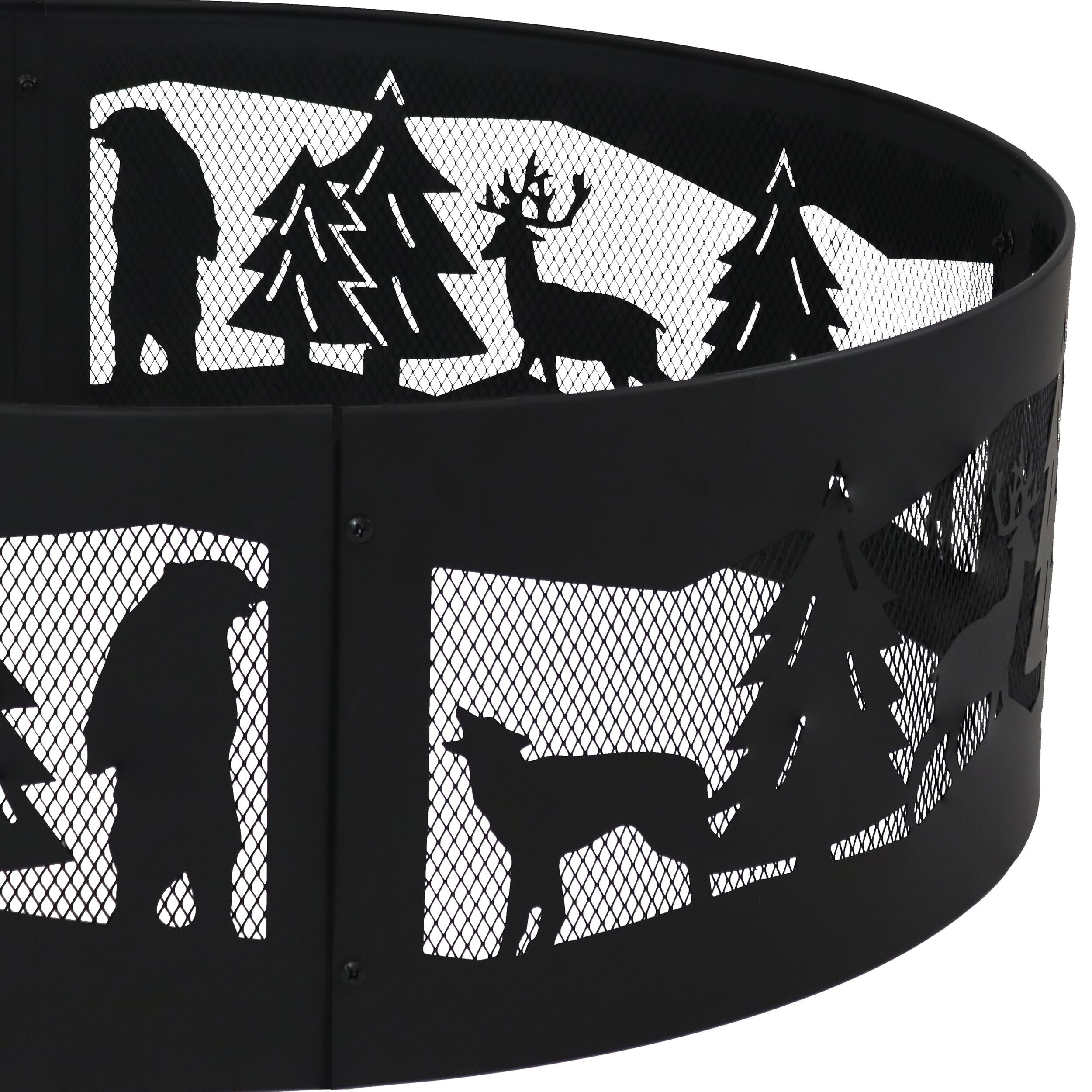 Sunnydaze Dekor Wald Wildnis Feuerring, 36-in