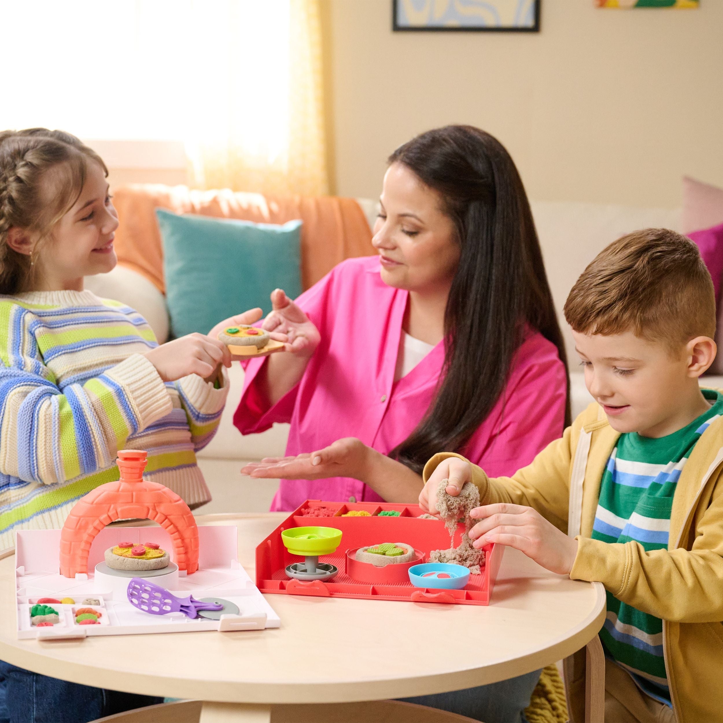 Kinetic Sand 4-Farben-Squishpizza mit steigender Wirkung