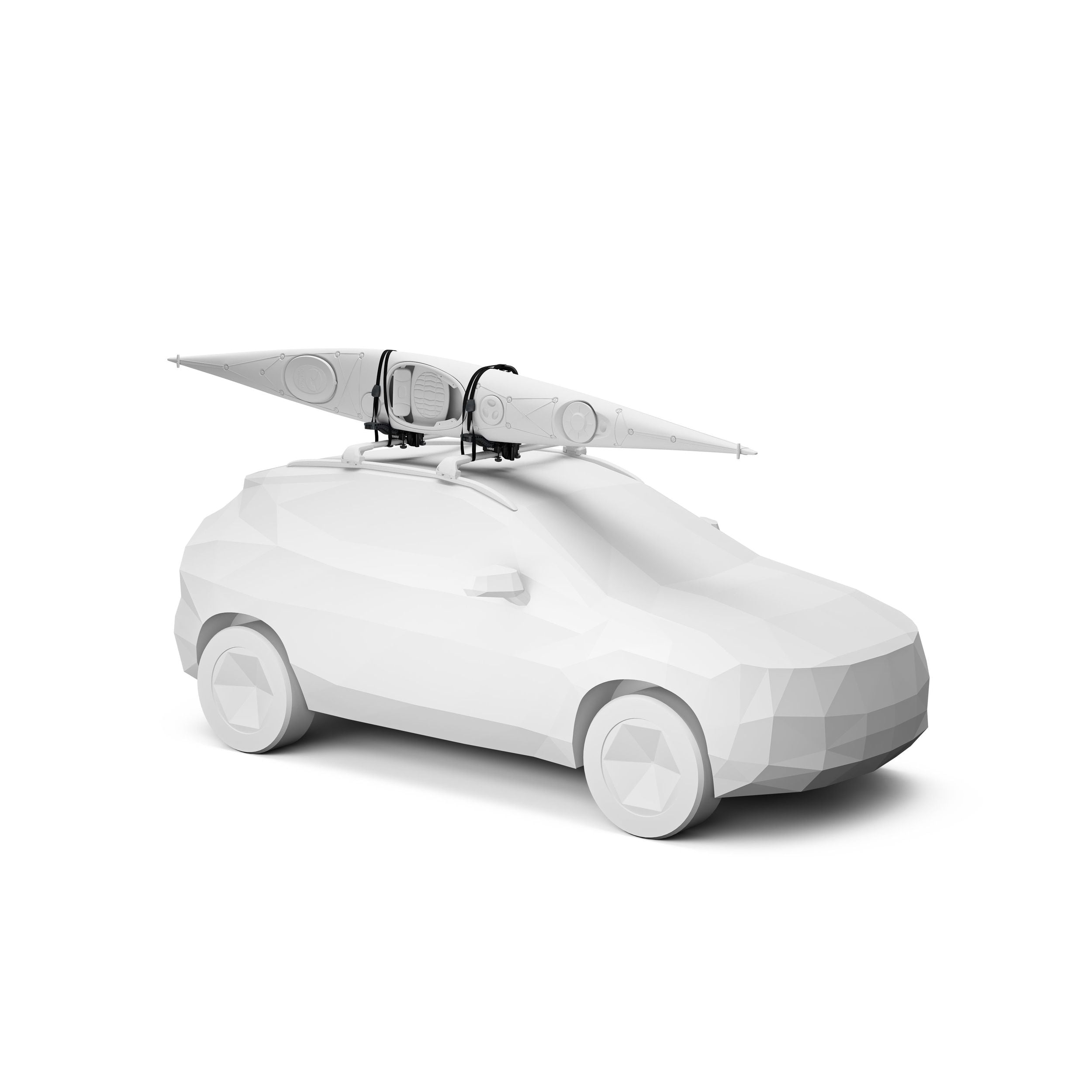 Thule Kompass schwarze vertikale Kajak Rack mit Hardware