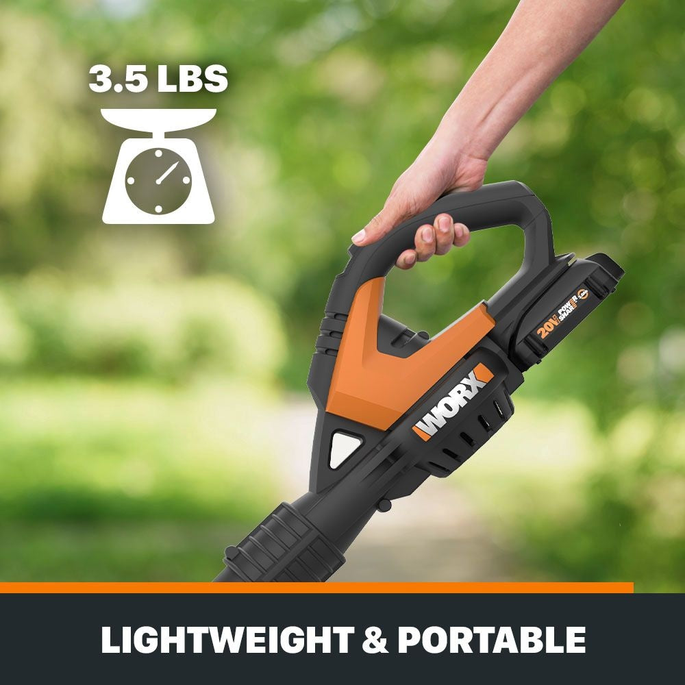 WORX WG545.9 20V power share schnurloses Luftblattgebläse/Sweeper, nur Werkzeug