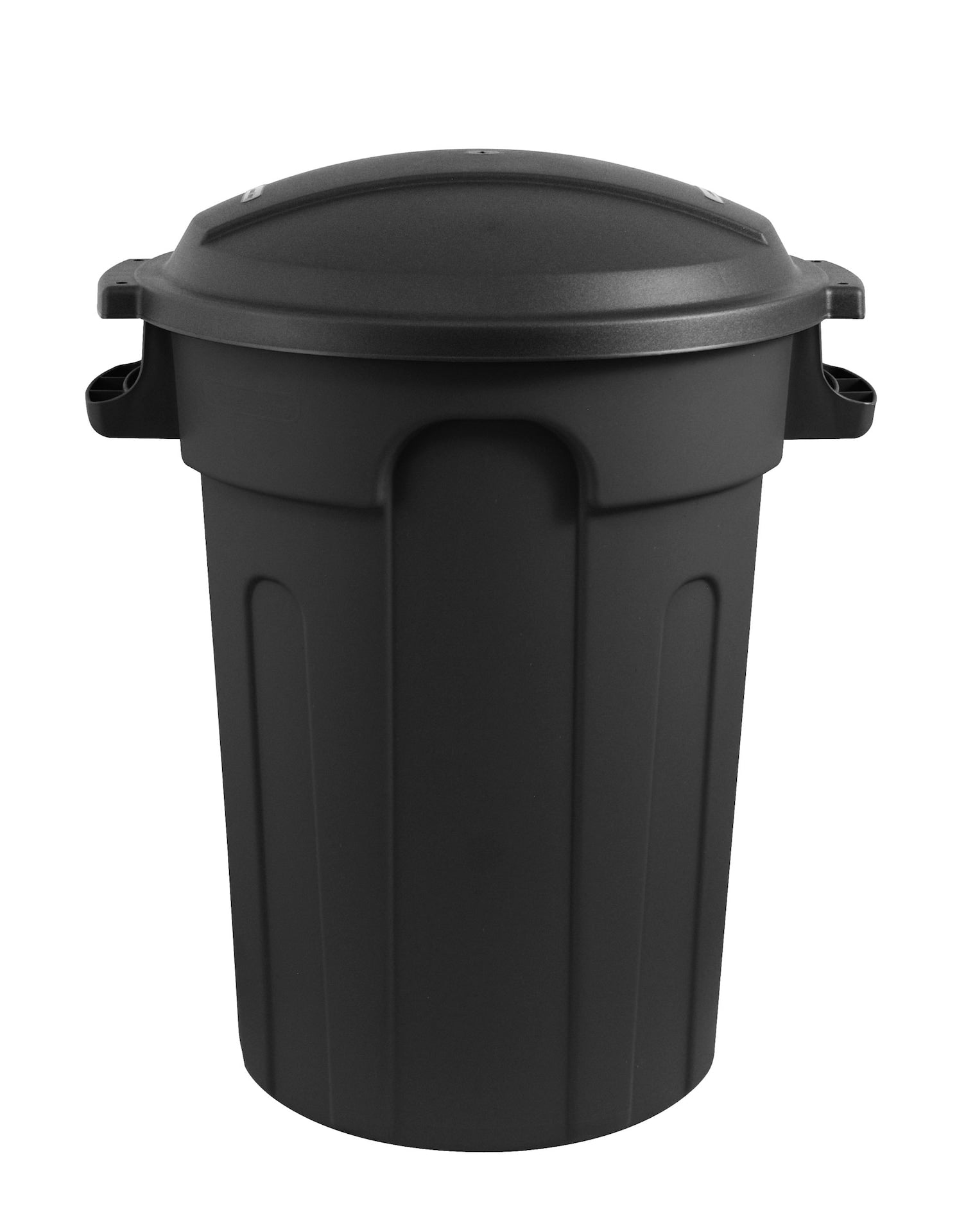 Mastercraft Kunststoff-Rundmülleimer, schwarz, 80-L