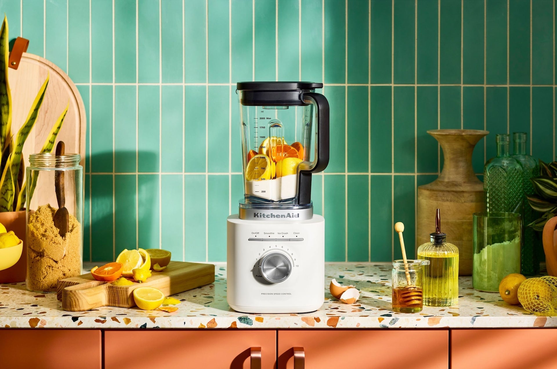 KitchenAid 10-Gang-Porzellan-Powermixer mit Bedienknopf