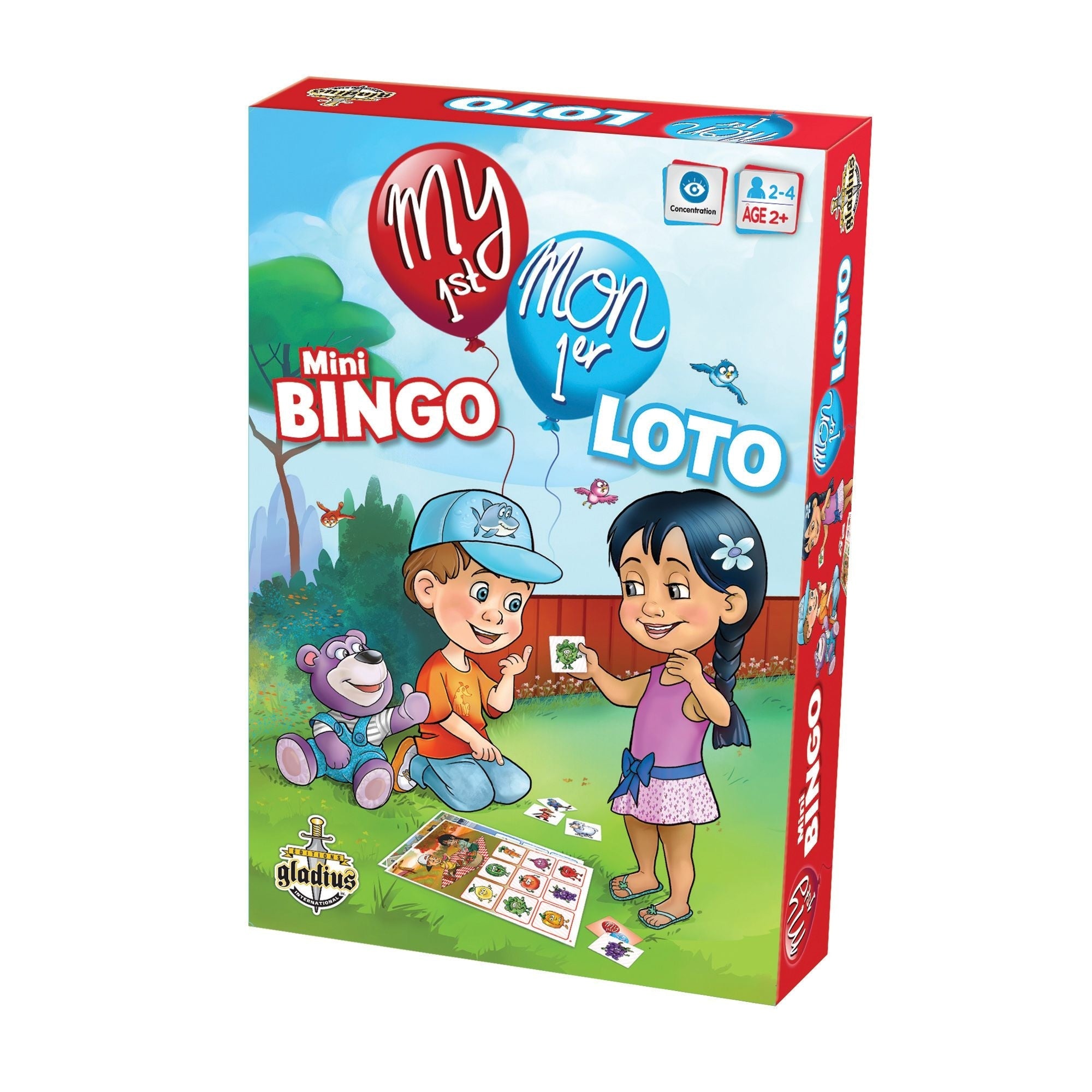 My 1. Mini-Bingo-Brettspiel, zweisprachig, ab 2 Jahren