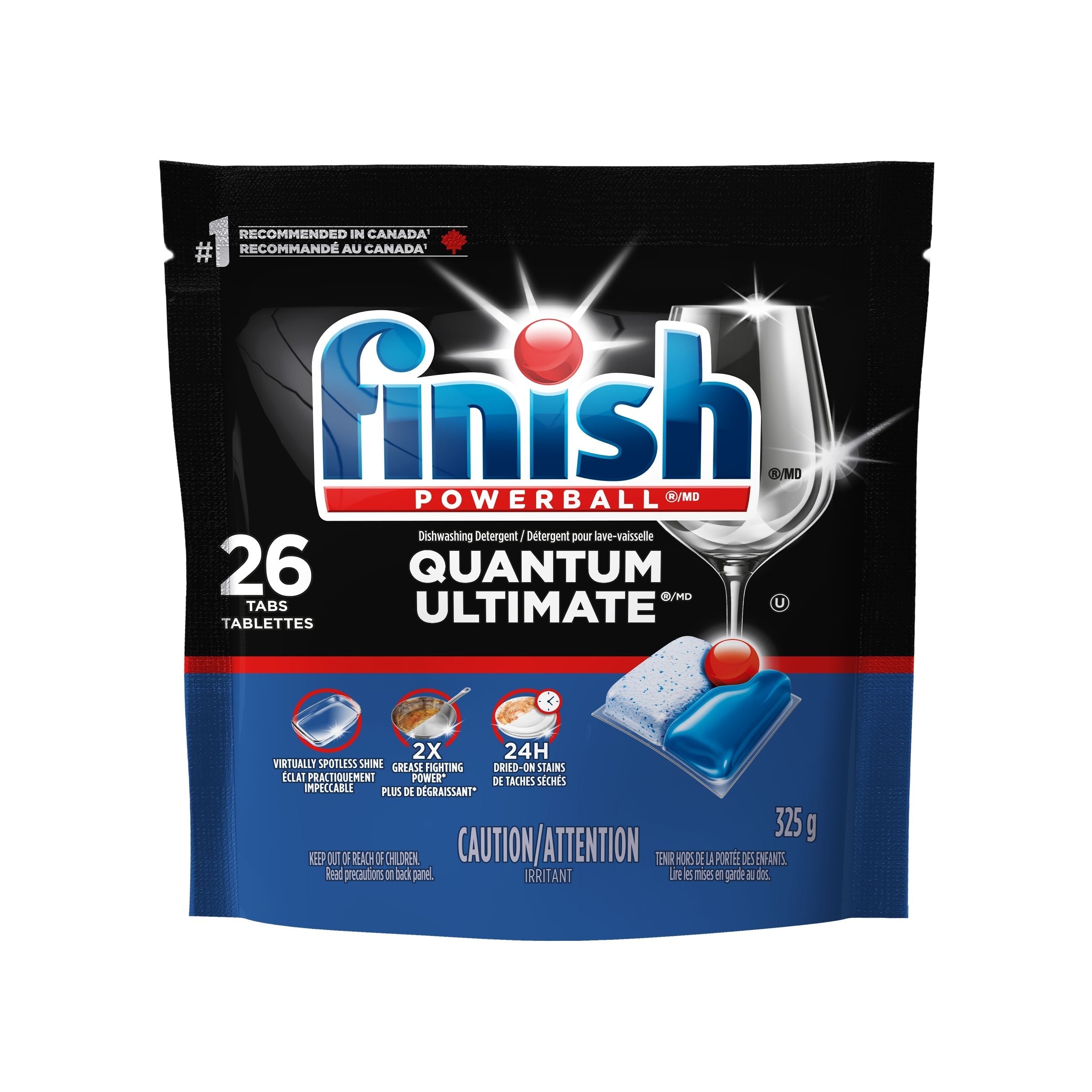 Finish Reiter für Quantengeschirrspülmittel, frischer Duft, 26-pk