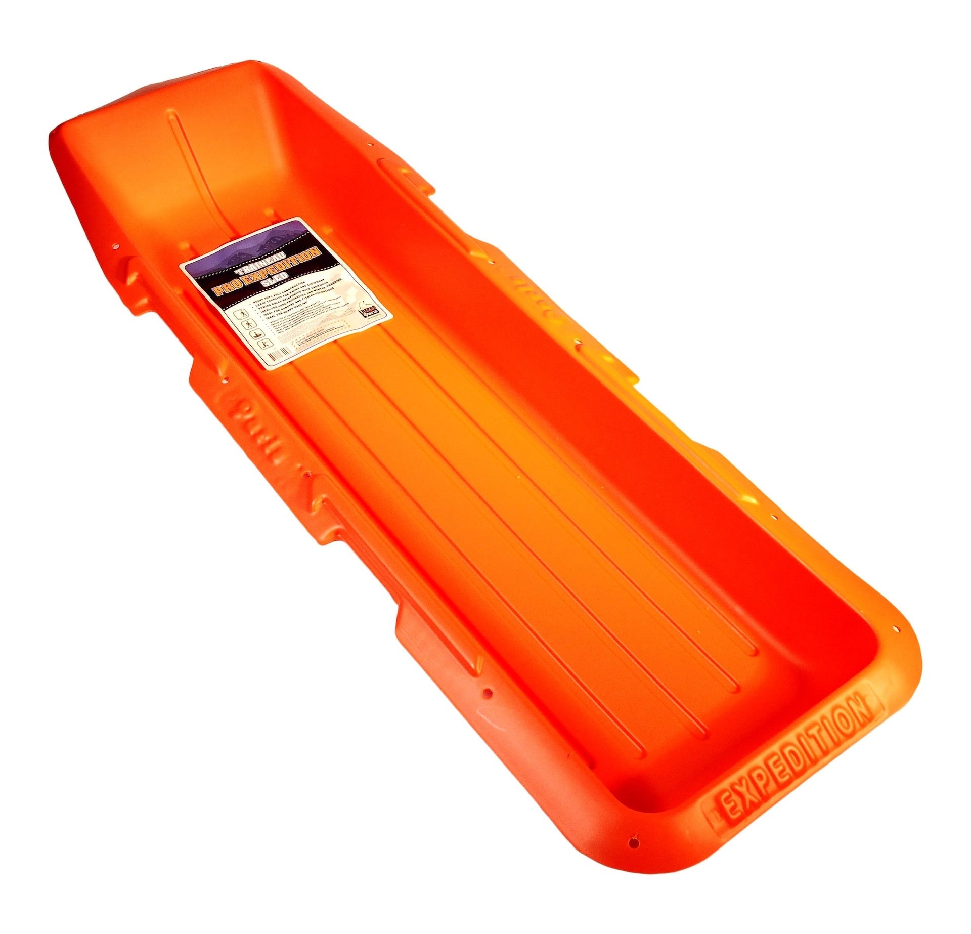 ERA pro Expedition Heavy Duty Multifunktions-Schneeschlitten, orange, 60-in