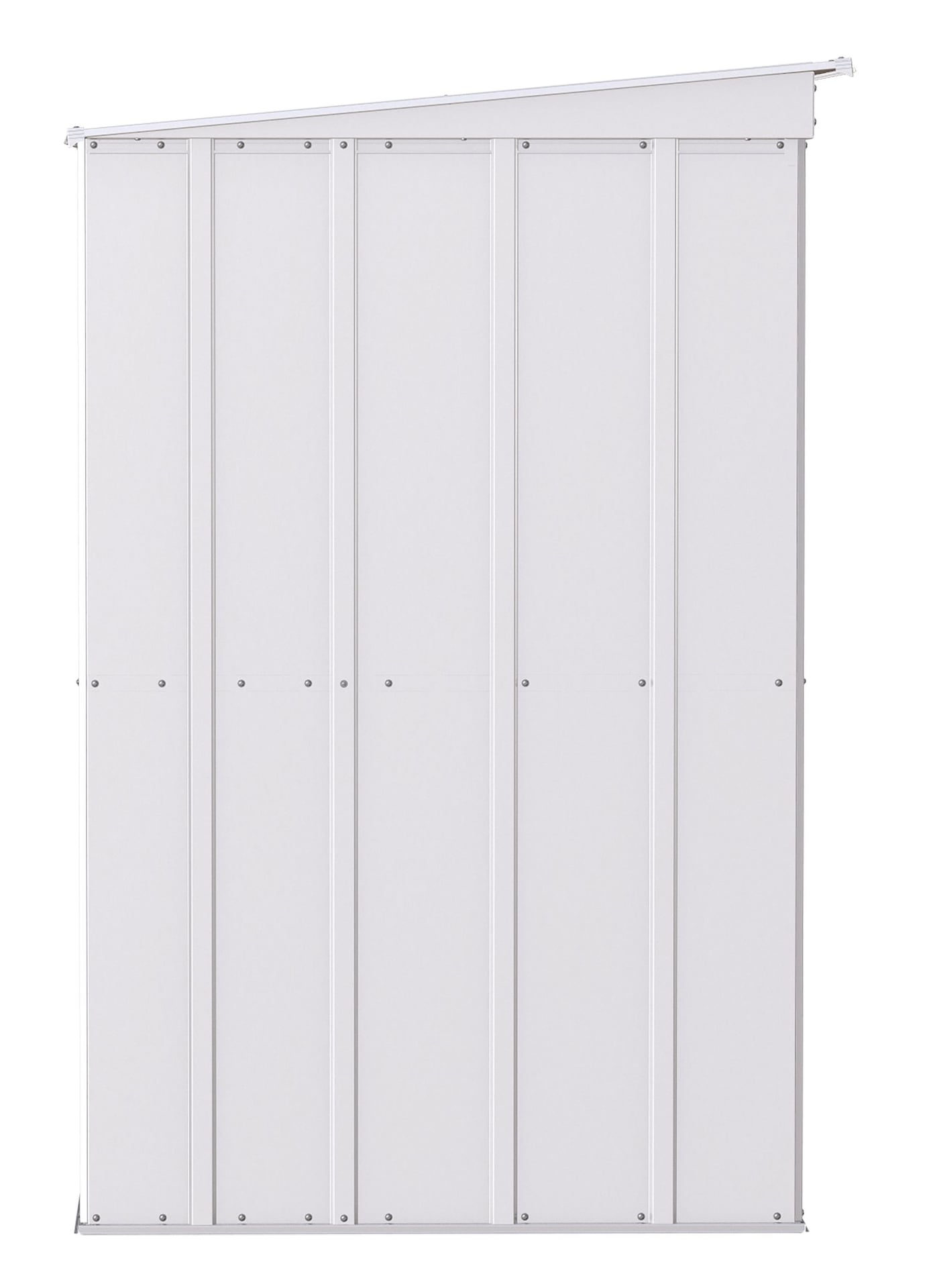 Arrow klassisches Lagerhaus aus verzinktem Stahl, flötengrau, 10-ft x 4-ft
