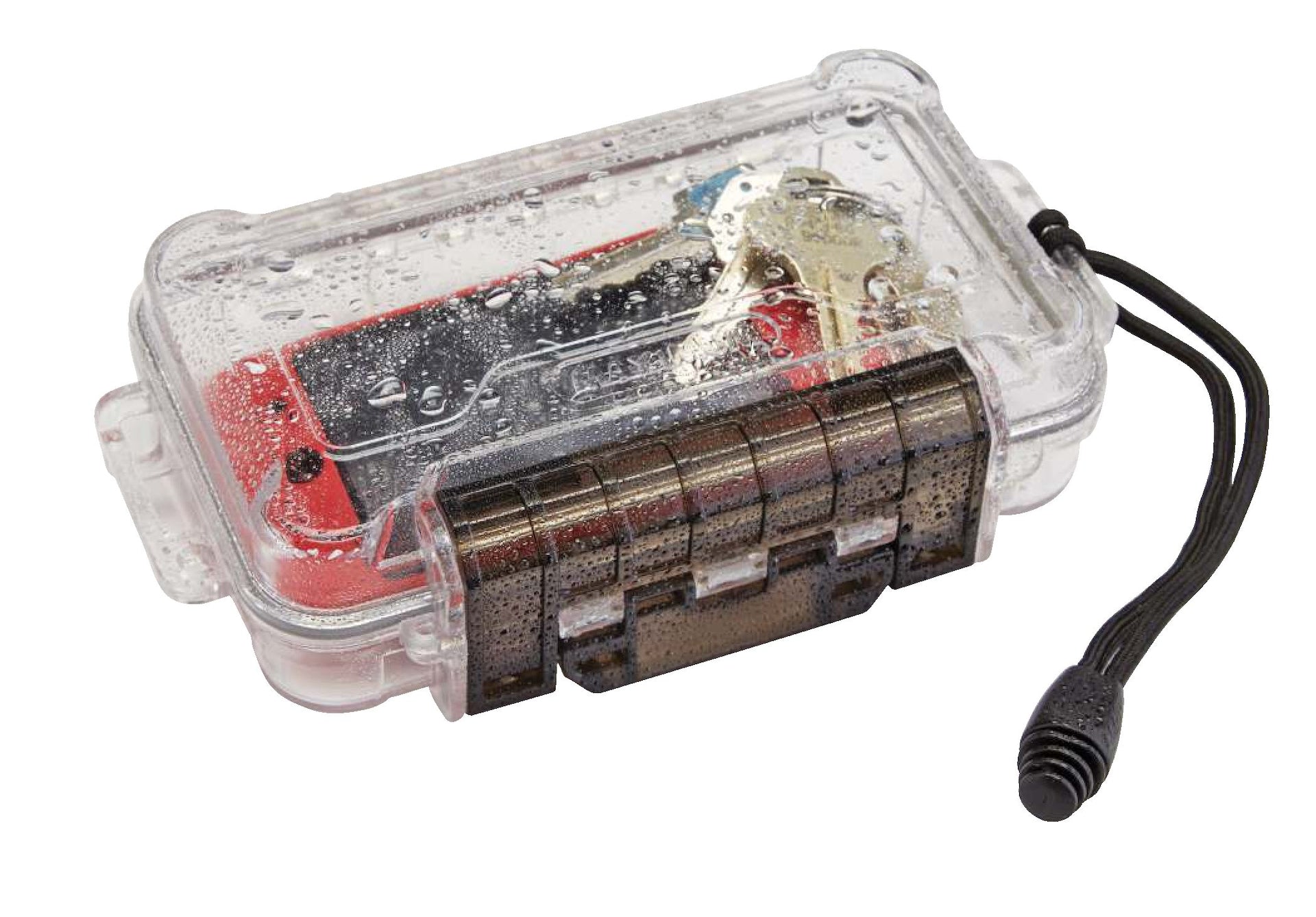 MAXIMUM IP68 tragbares wasserdichtes Kunststoffgehäuse mit Handgelenkgurt, klein