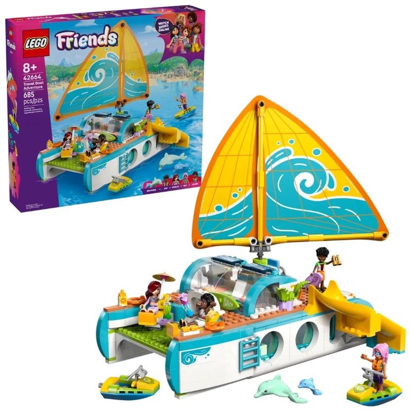 LEGO Freunde reisen Boot Abenteuer - 42664, 685-pcs, Alter 8+