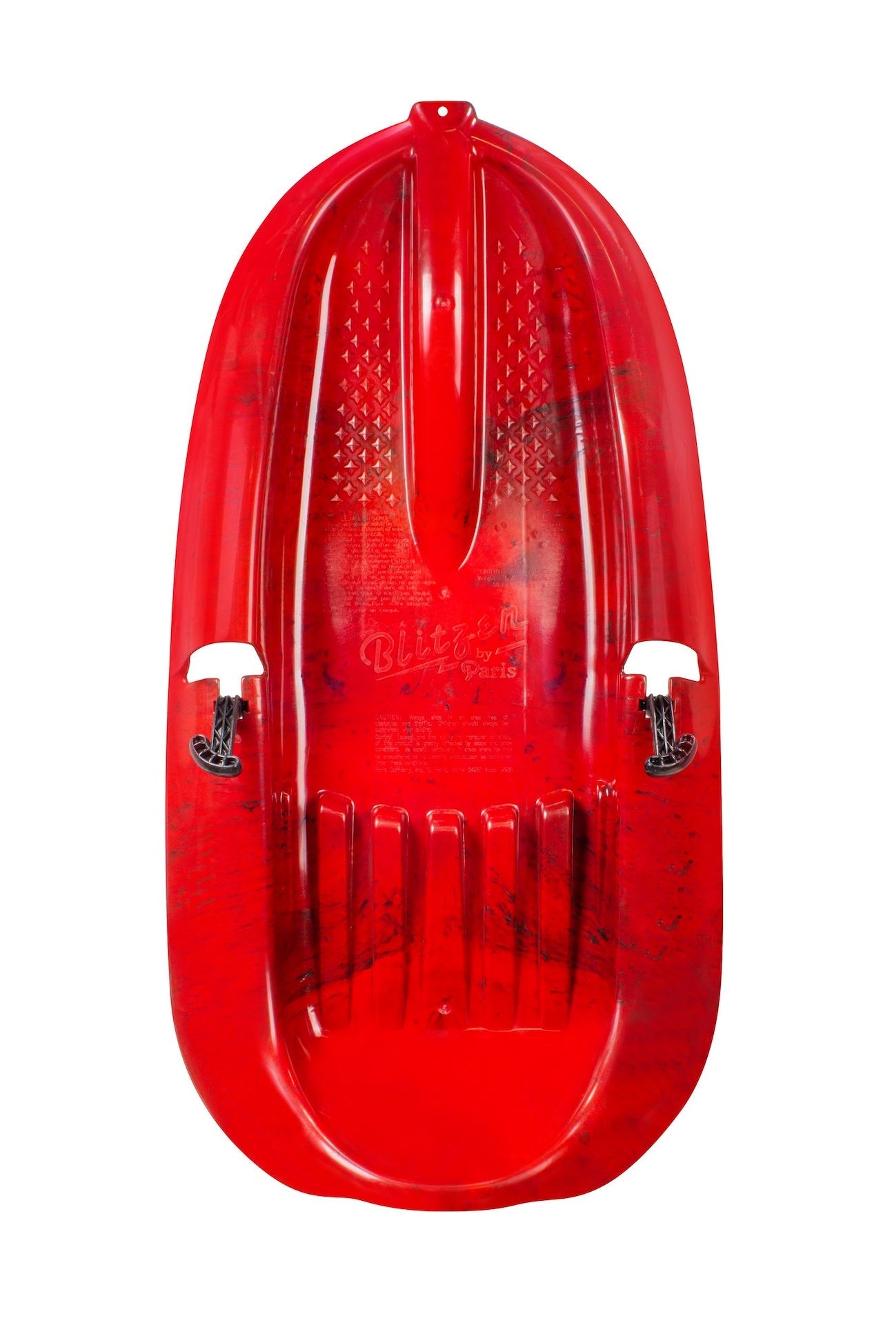 Mega Blitz Kinder 1 Person Plastik Winter Schneeschlitten / Rodel mit Bremsen & Abschleppseil