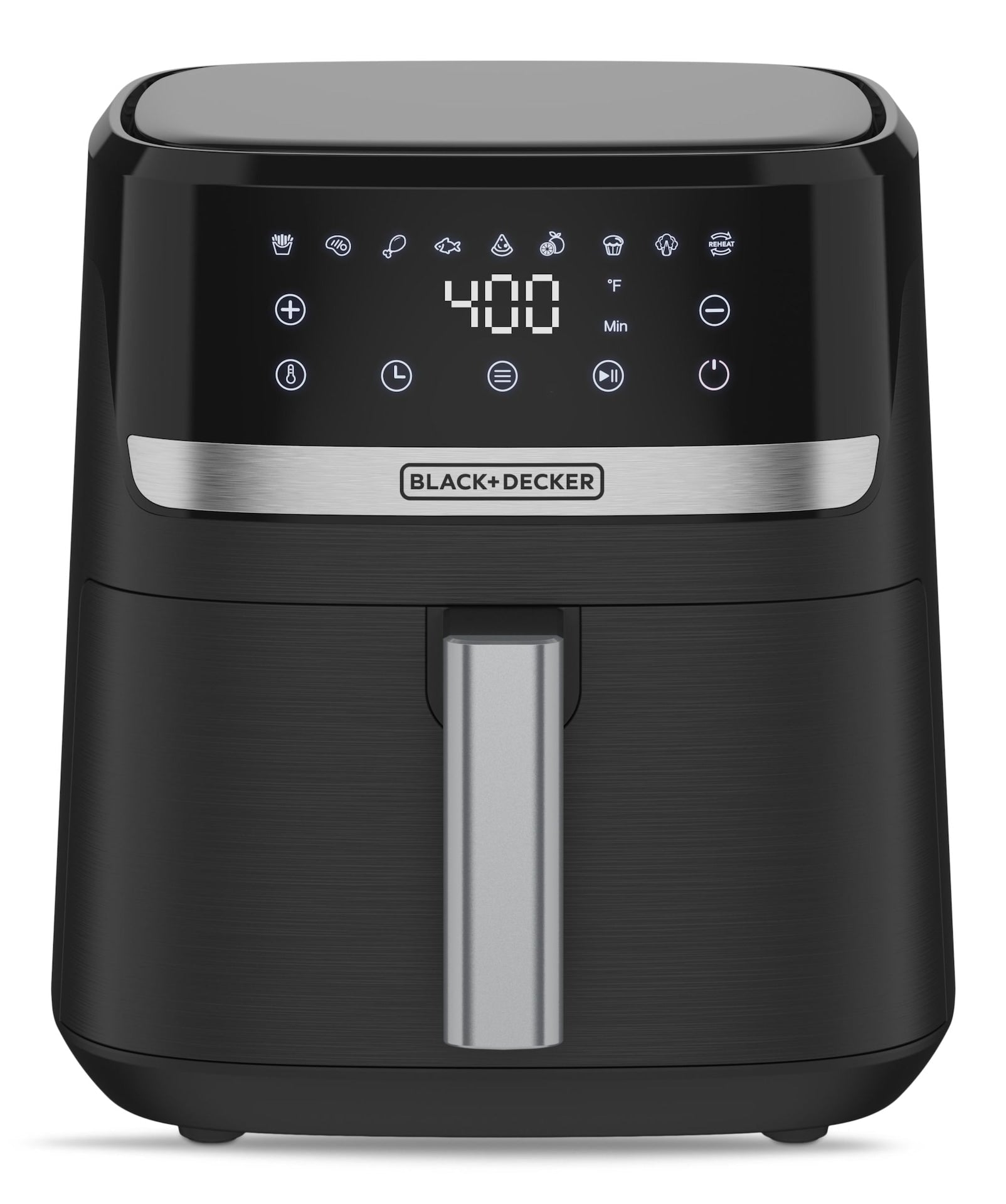 Black & Decker 8-in-1 digitale Fritteuse mit Antihaft-Kochkorb, 6-qt
