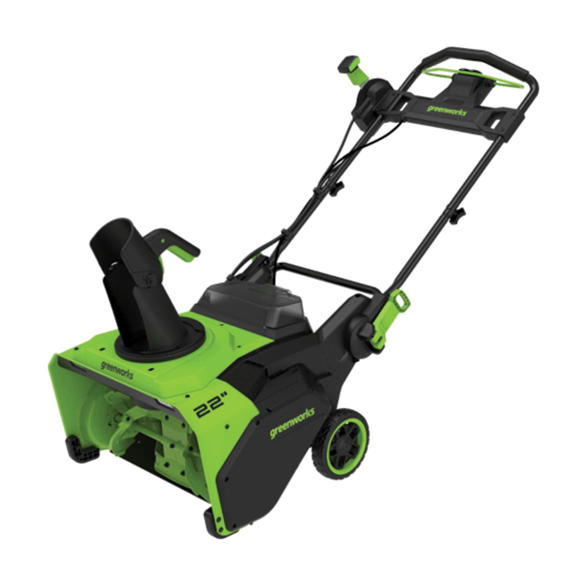 Greenworks 60V 6Ah einstufiger schnurloser Schneebläser, 22-in