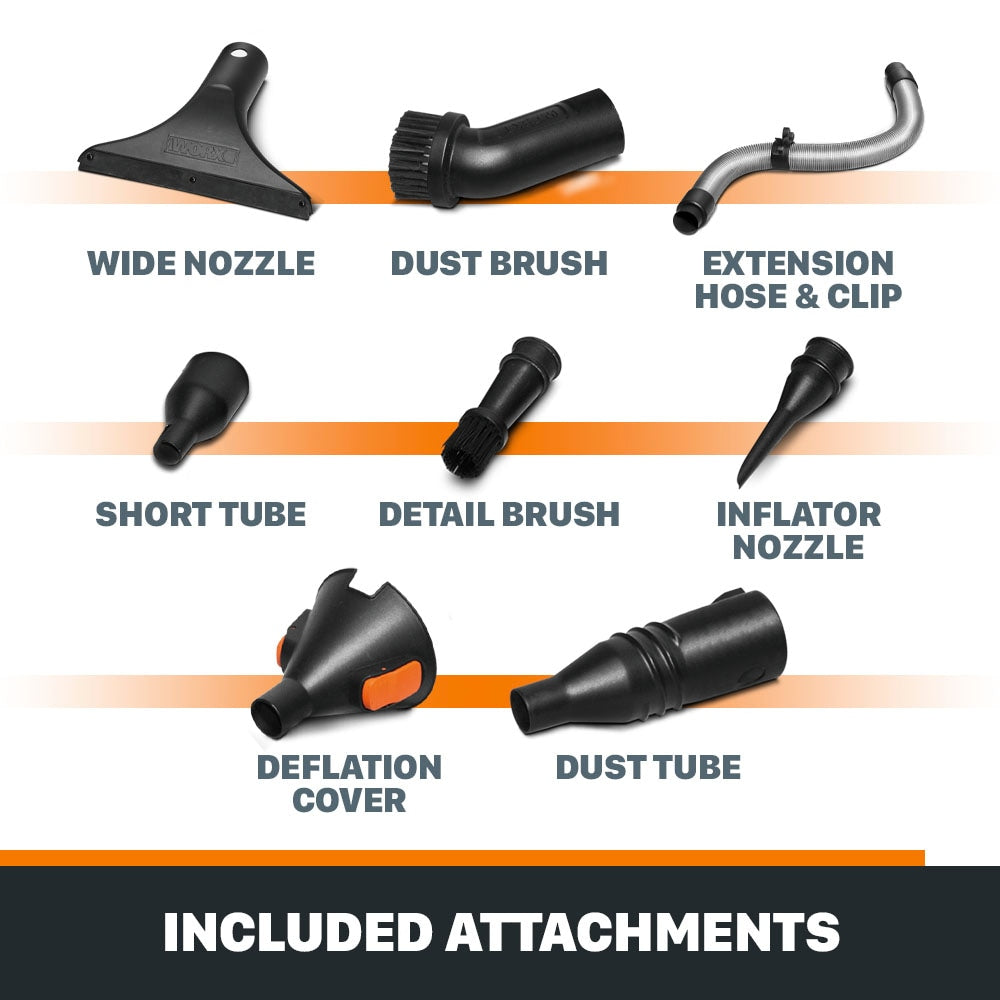 WORX WG545.9 20V power share schnurloses Luftblattgebläse/Sweeper, nur Werkzeug