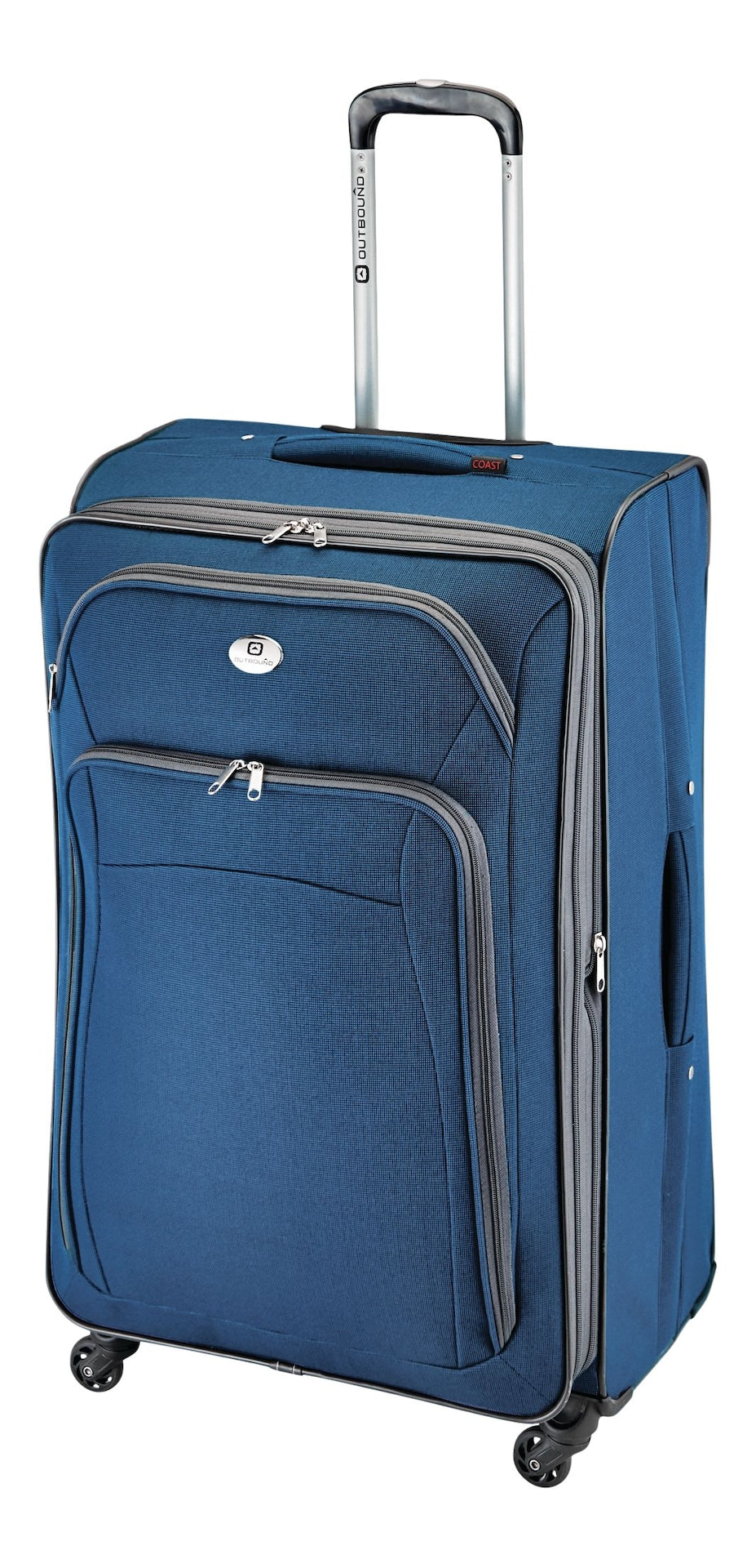 Outbound Coast Expandable Softside Spinner Wheel Reise 28-in Koffer, Nasstasche, blau