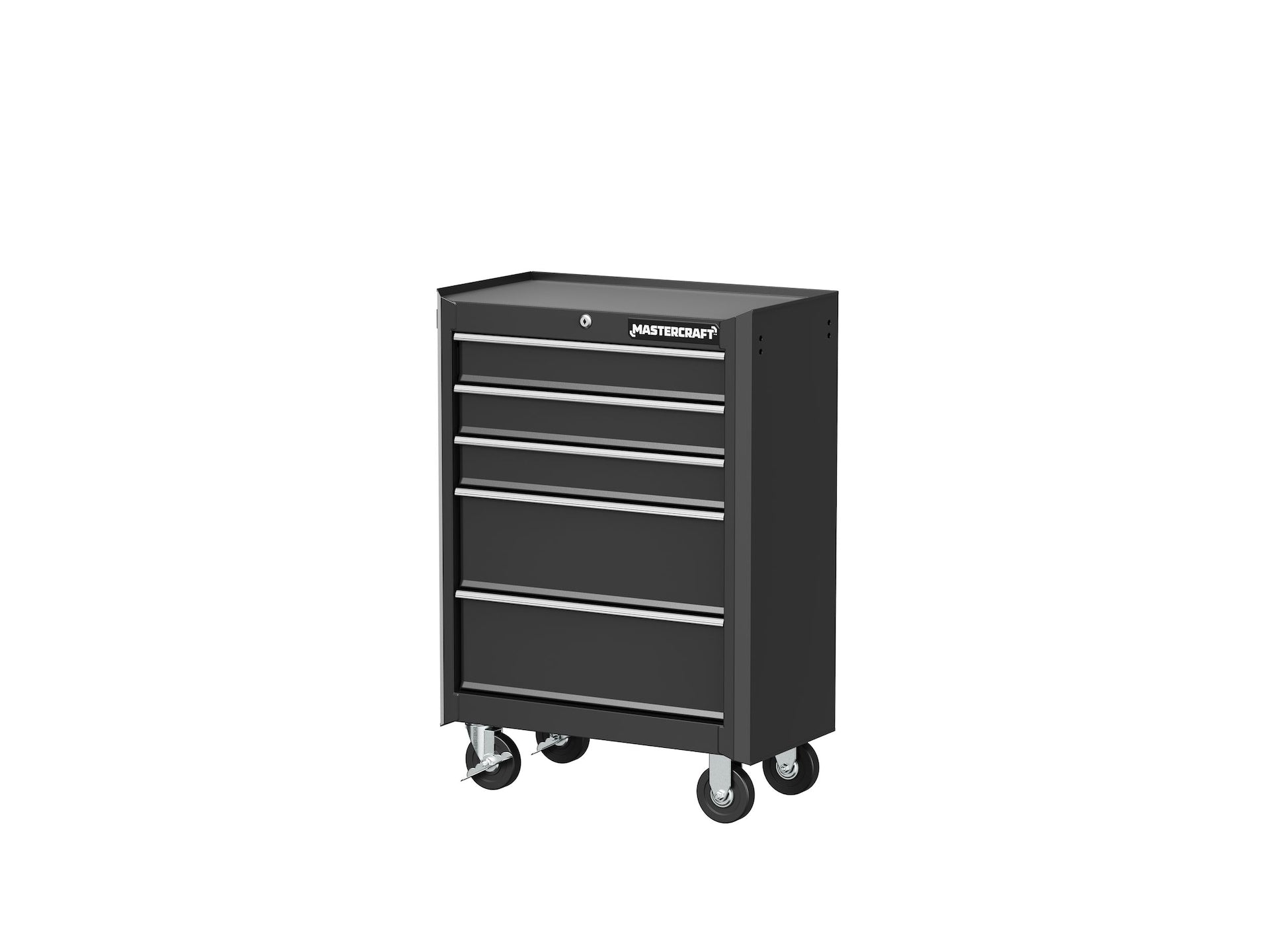 Mastercraft 5-Schubmaschinen-Werkzeuglagerschrank, schwarz, 24-in