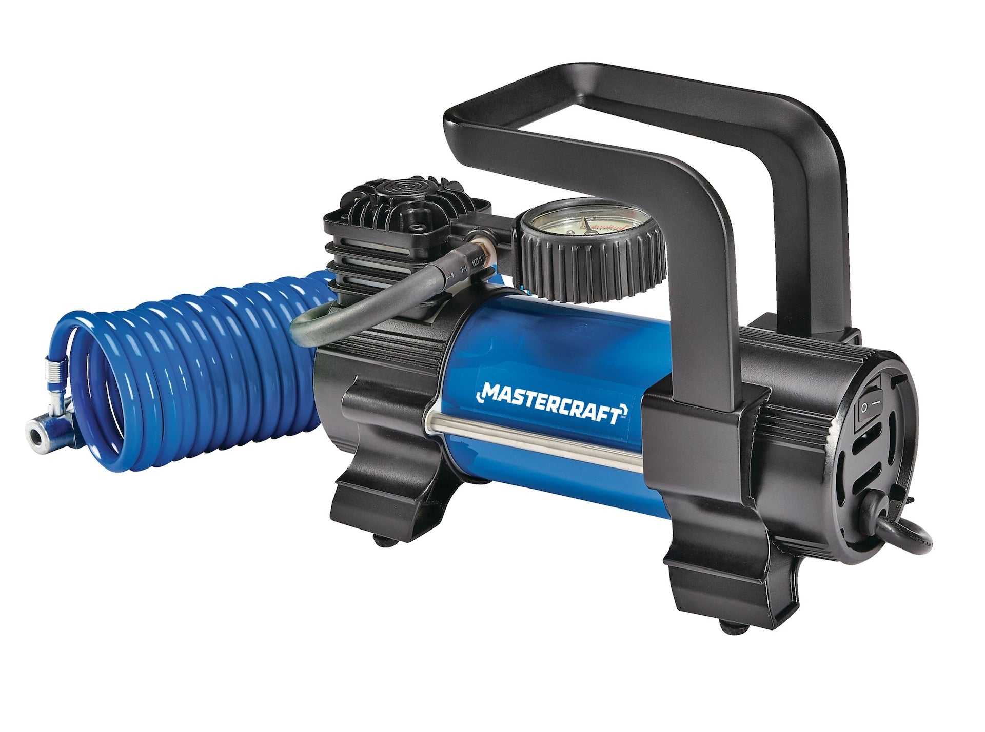 Mastercraft tragbarer 120V-Gasgenerator mit eingebautem analogem Manometer