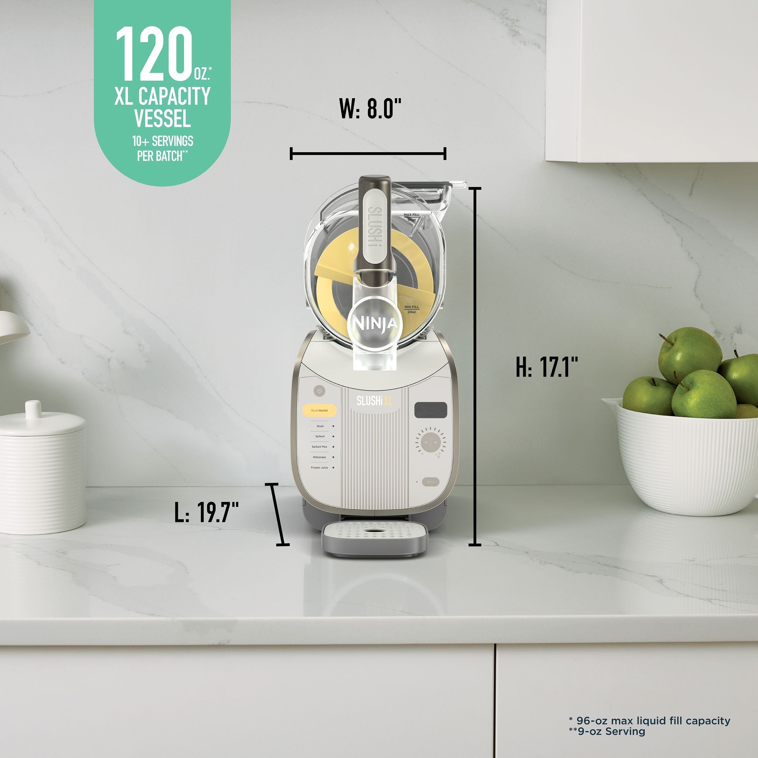 Ninja slushi XL slushie Maschine mit slushassist Technologie, Crema, FS601CBR