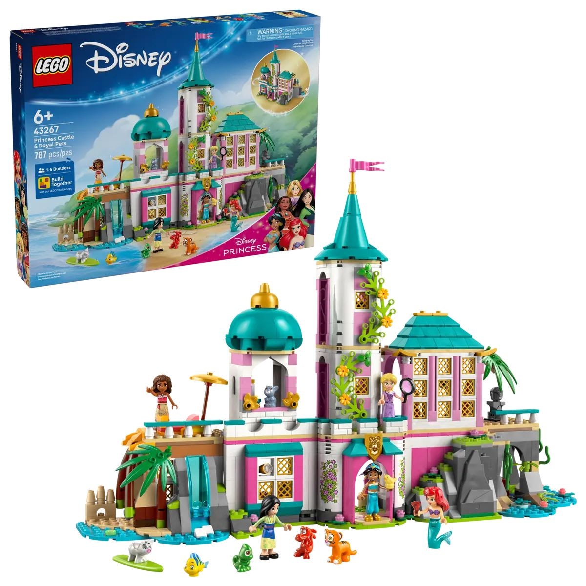 LEGO Disney Princess Castle und königliche Haustiere - 43267, 787-pcs, 6 Jahre
