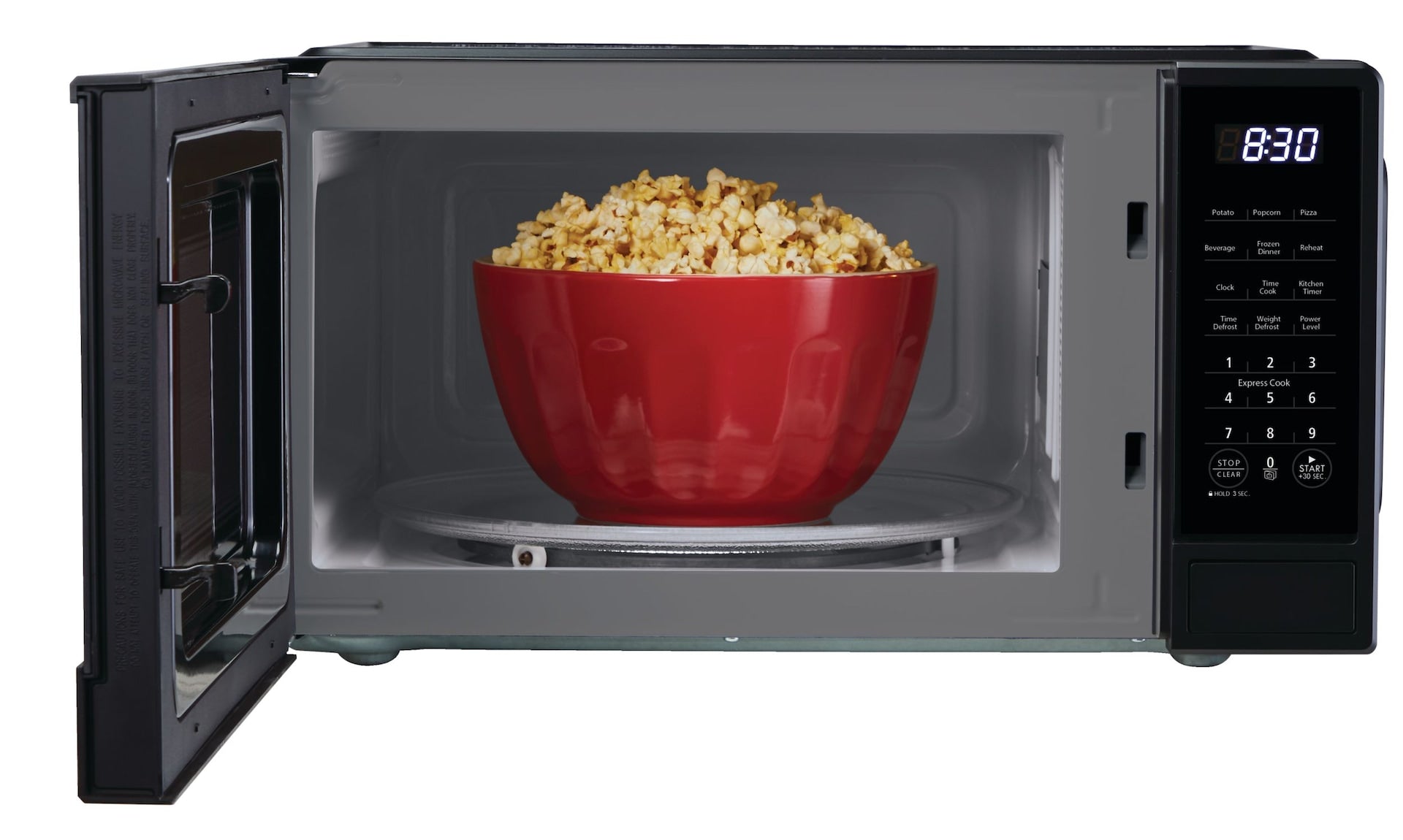 MasterChef matte Mikrowelle, schwarz, 1,1-cu-ft