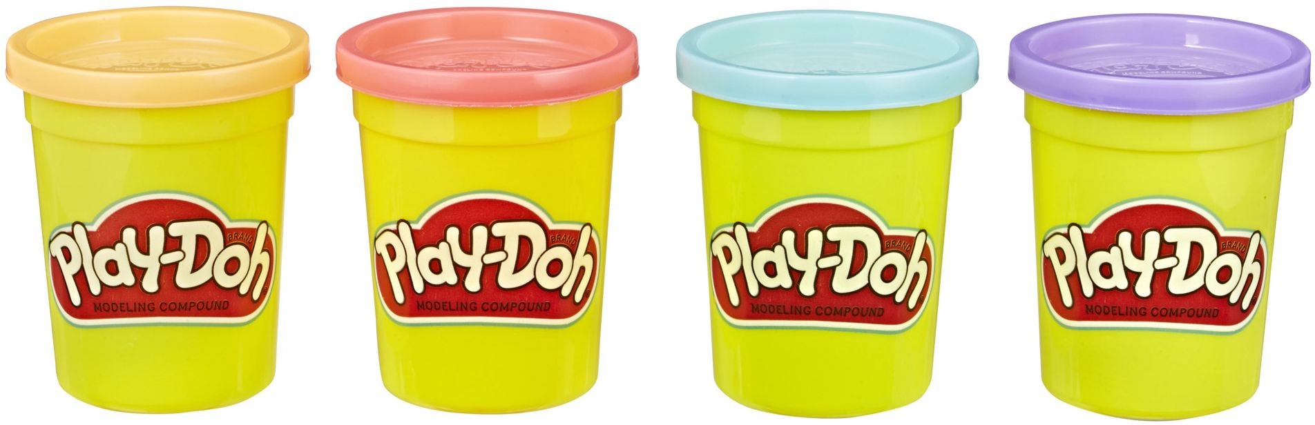 Hasbro Play-Doh-Modellierung von Kreativspielzeug für Kleinkinder, sortiert 4 PK, ab 2 Jahren