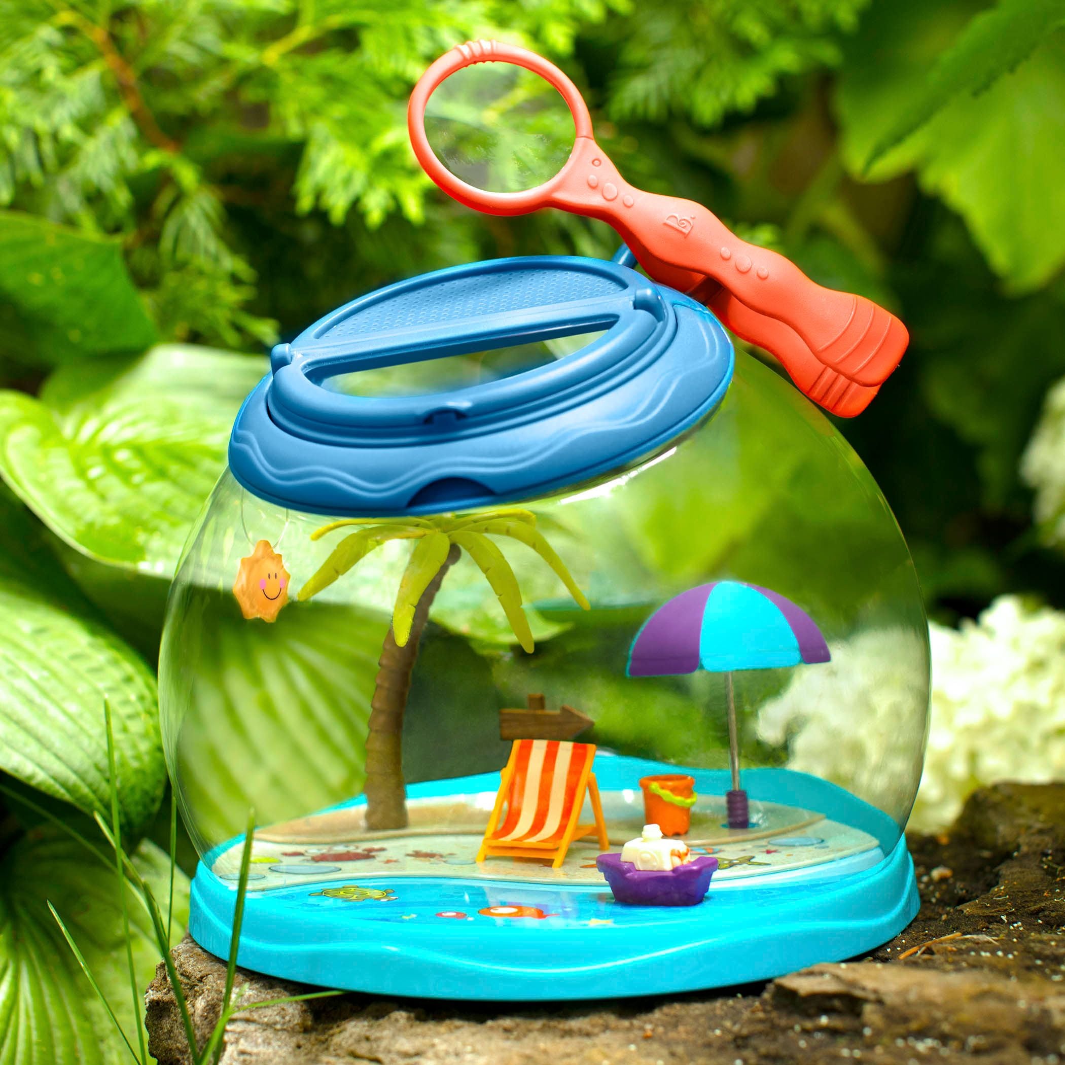Tiki Retreat-Insektenfänger-Spielzeug entdecken Sie mit Bug House & Lupe, Alter 4+