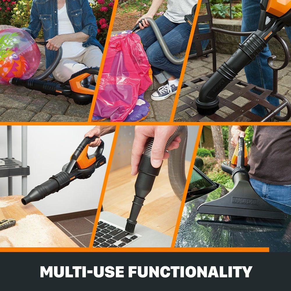 WORX WG545.9 20V power share schnurloses Luftblattgebläse/Sweeper, nur Werkzeug