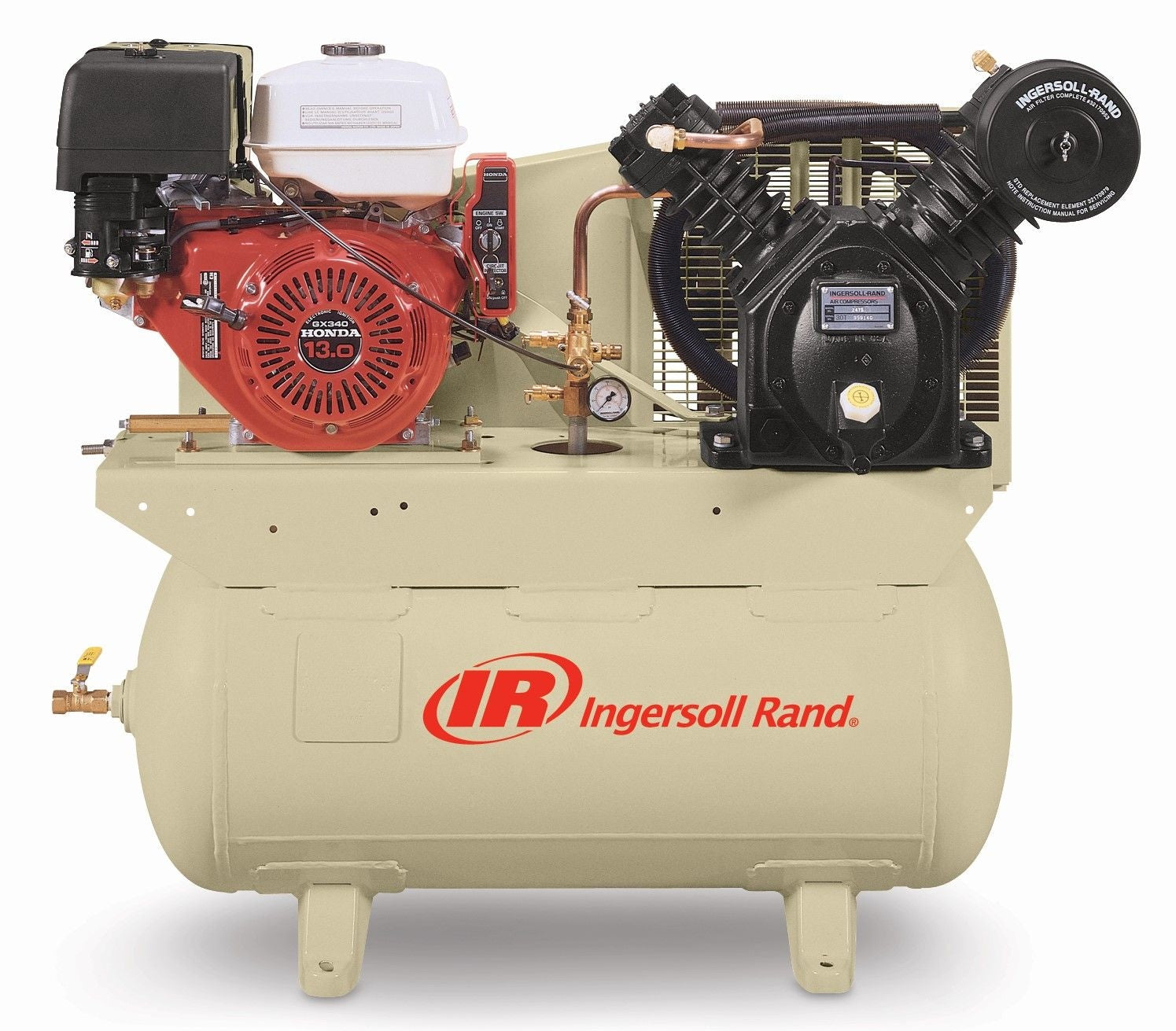 Ingersoll Rand 30-Gallonen-Gasluftkompressor, 175 PSI, 13 PS