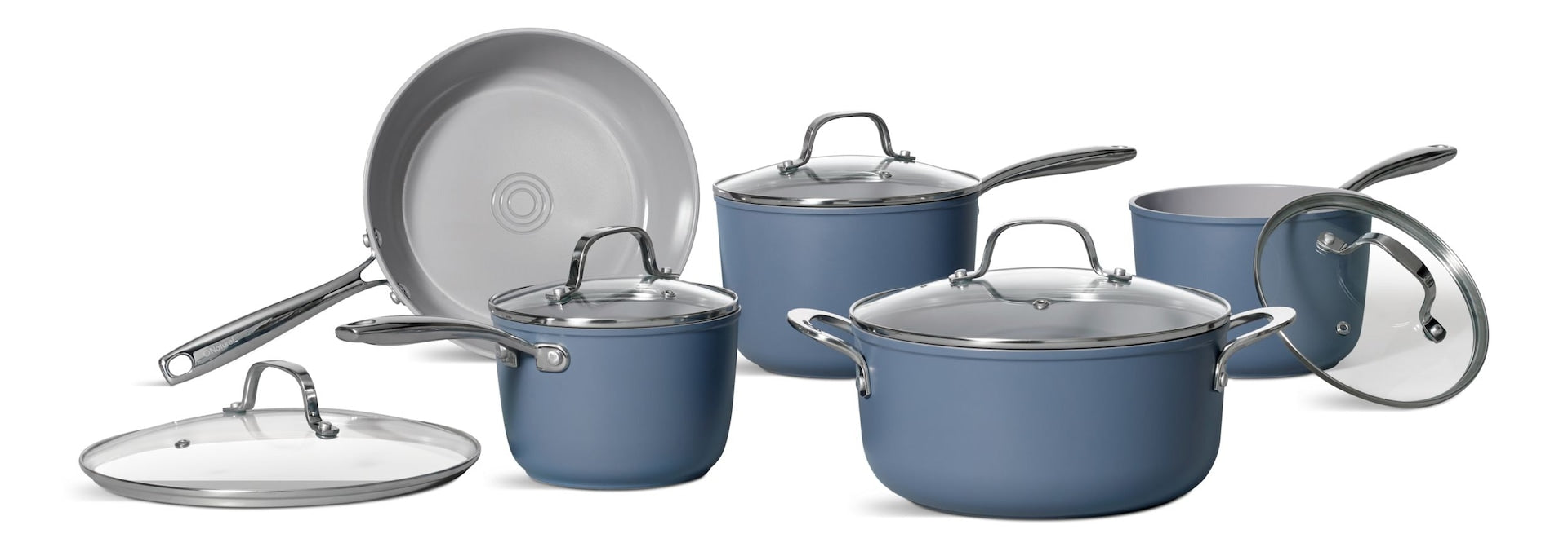 Heritage The Rock o natürliches keramisches Antihaft-Kochset, 10-pc