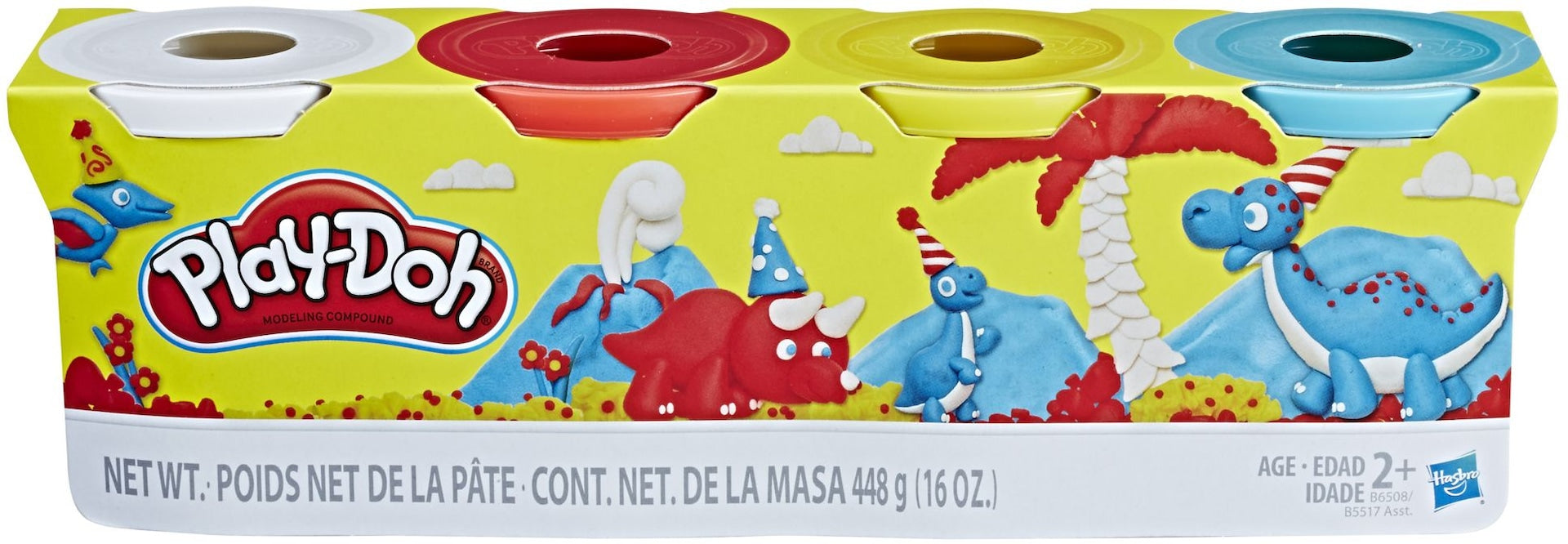 Hasbro Play-Doh-Modellierung von Kreativspielzeug für Kleinkinder, sortiert 4 PK, ab 2 Jahren