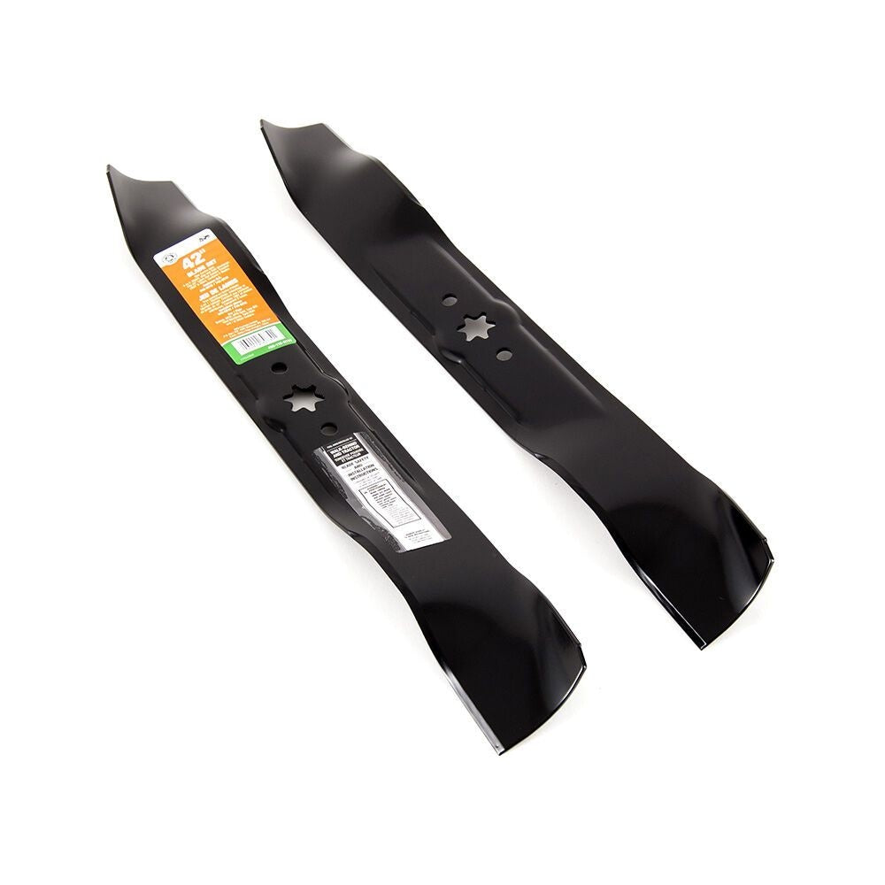 MTD 3-in-1, 2-Blade-Ersatzset für 42-in-Rasentraktor-Schneiddecks, schwarz