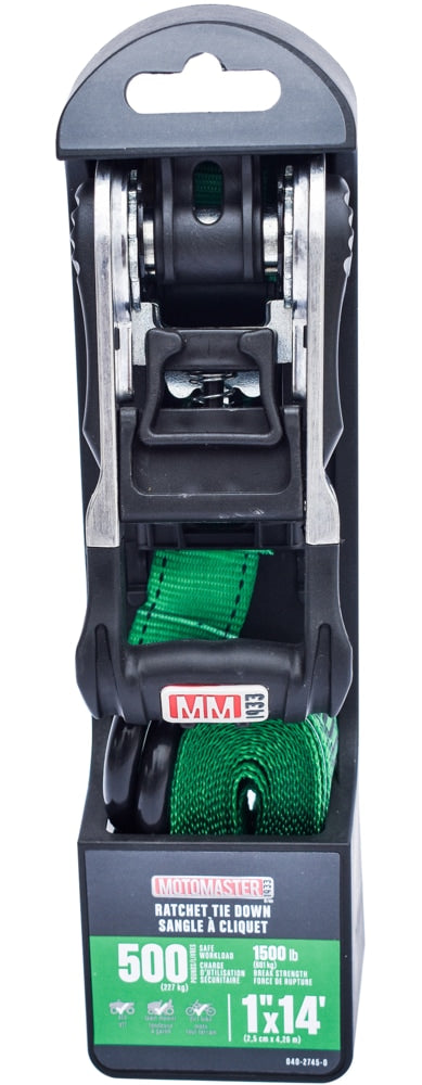 MotoMaster 1.500-lb Ratsche unten Riemen, mit gepolsterten Griff, 1-in x 14-ft