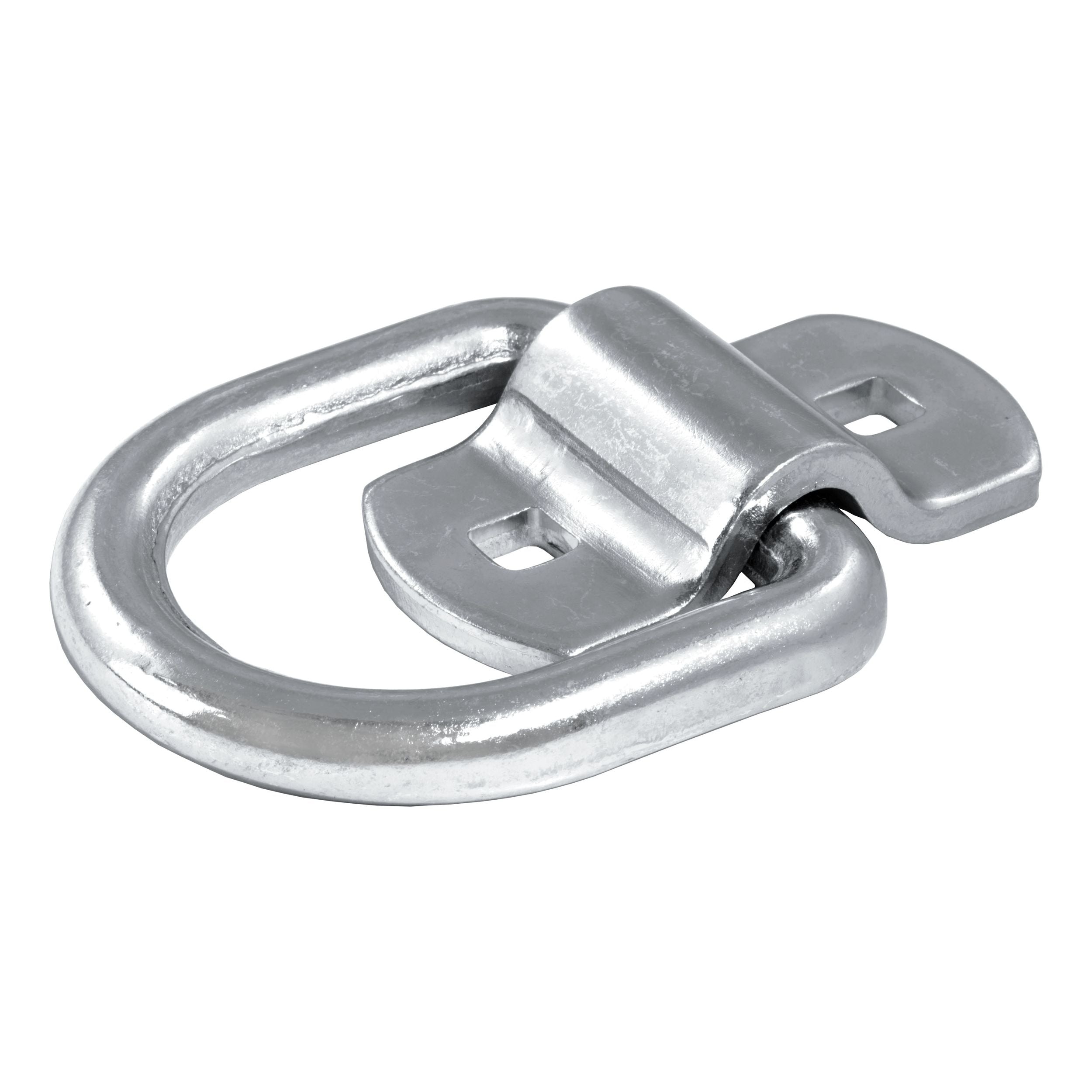 CURT 83742 3-in x 3-in oberflächenmontierte Bindung d-Ring (3600 lb, klares Zink)