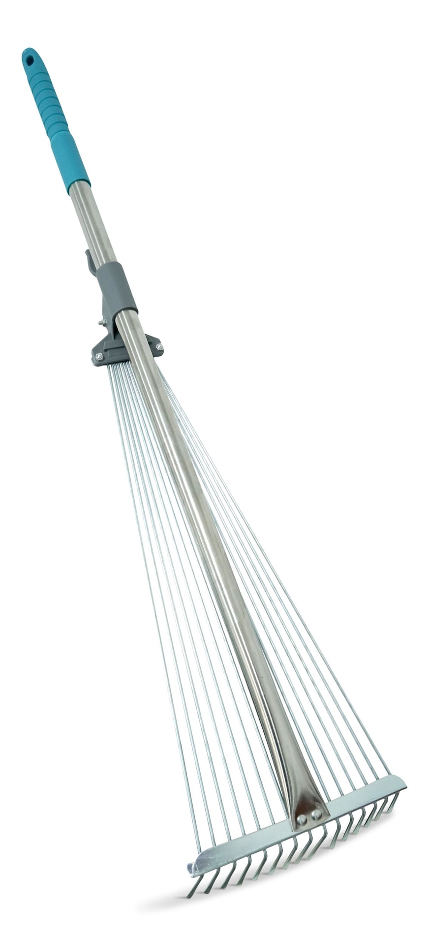 Yardworks 7 bis 21-in Breitmetall-Zinn-Teleskopblattrechen, 32 bis 63-in Aluminiumwelle