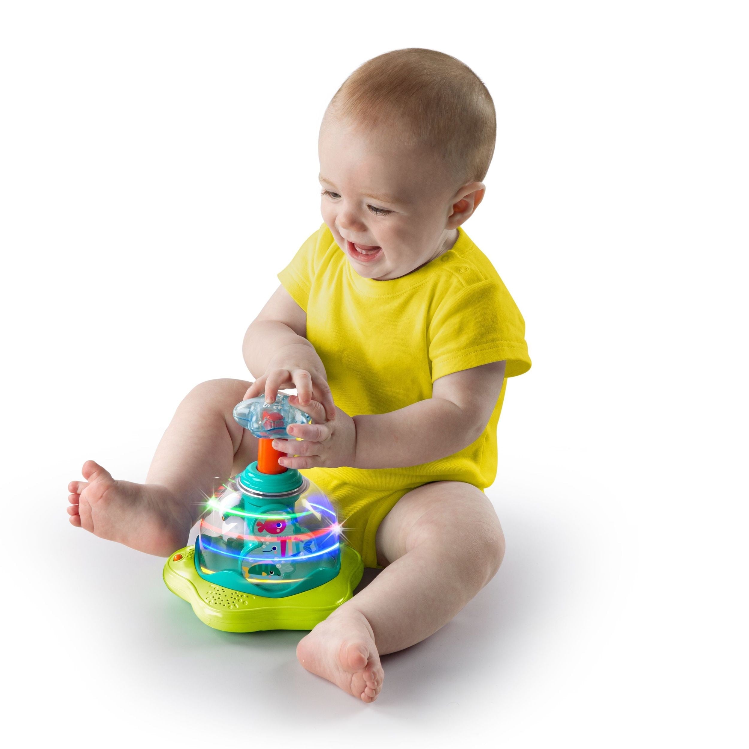 Bright Starts Drücken und Glüh Spinner Spielzeug