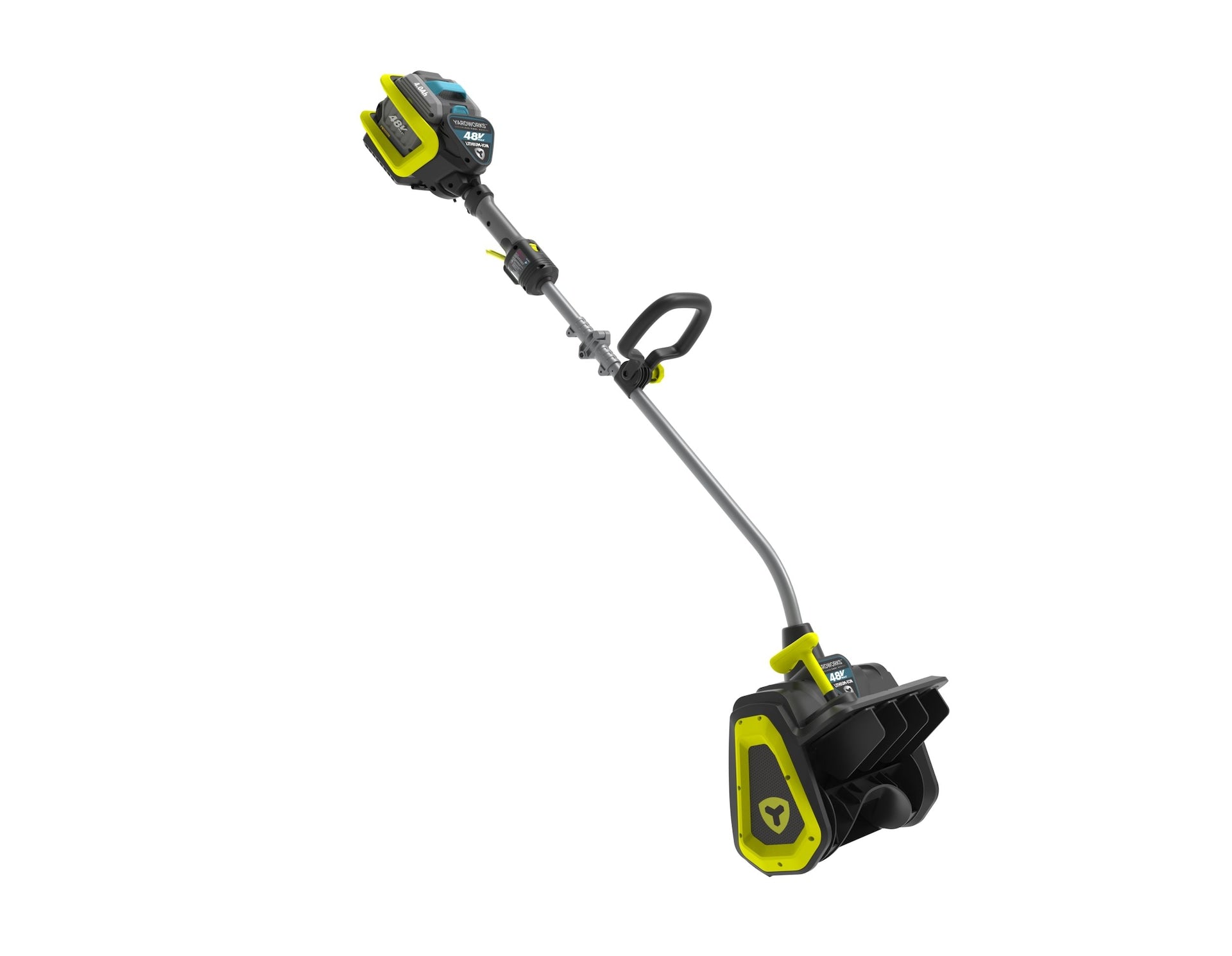 Yardworks 48V bürstenlose schnurlose Schneeschaufel mit 4Ah Batterie & Ladegerät, 12-in