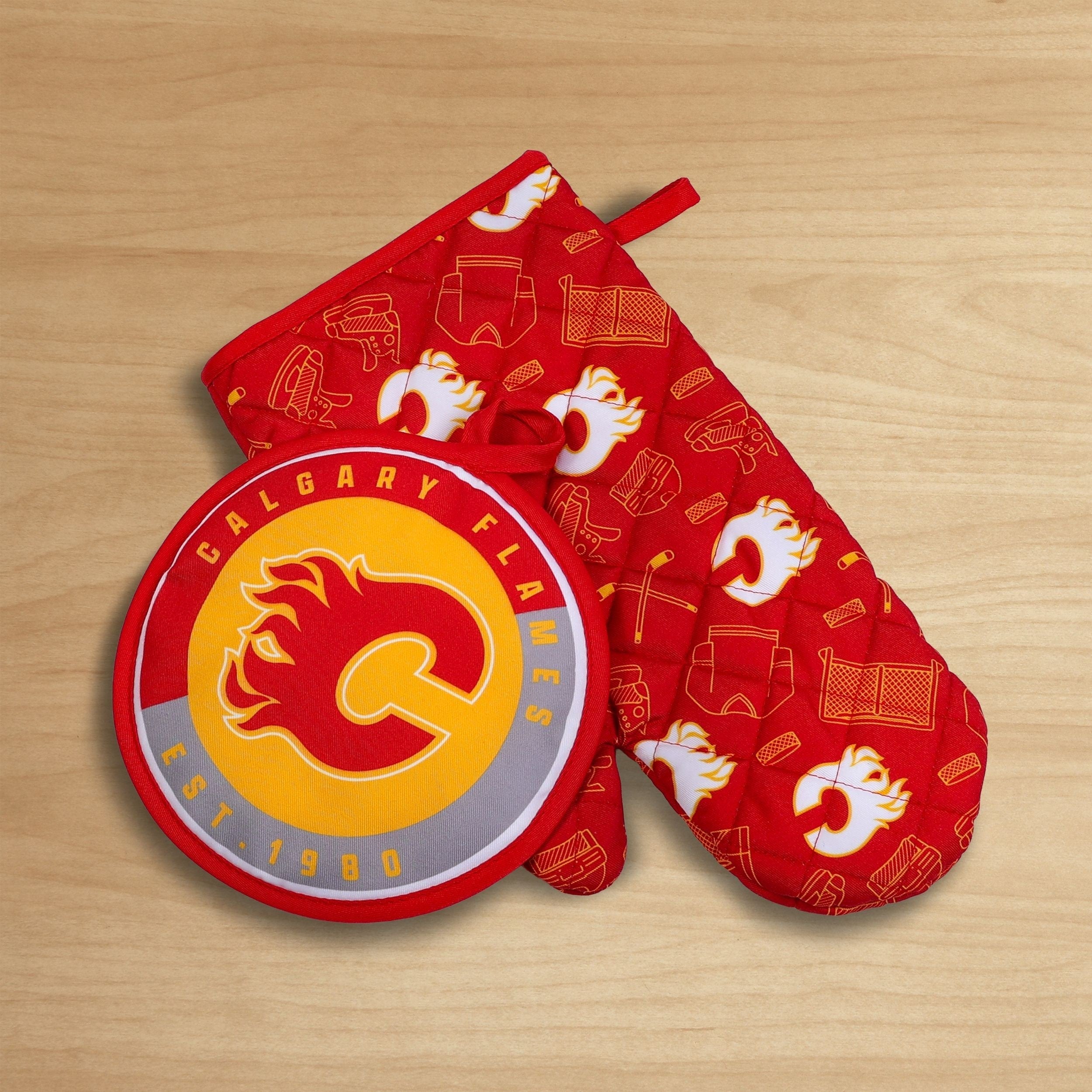 NHL Calgary Flames Küchenofen-Händlersatz, 2-pc