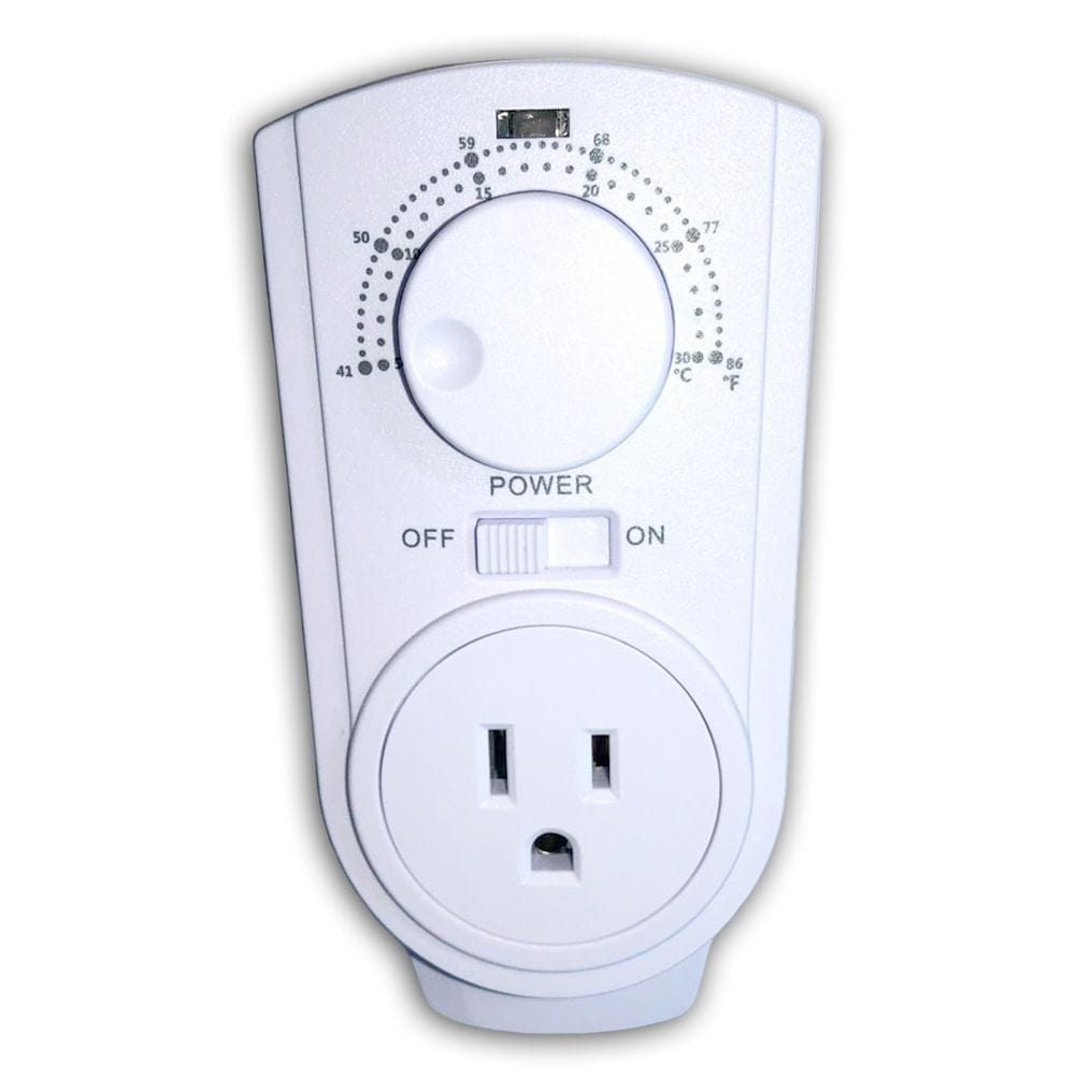 Amaze Heizgeräte-Steckerthermostat für tragbare Raumheizungen & AC, weiß