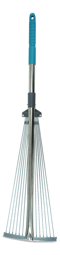 Yardworks 7 bis 21-in Breitmetall-Zinn-Teleskopblattrechen, 32 bis 63-in Aluminiumwelle