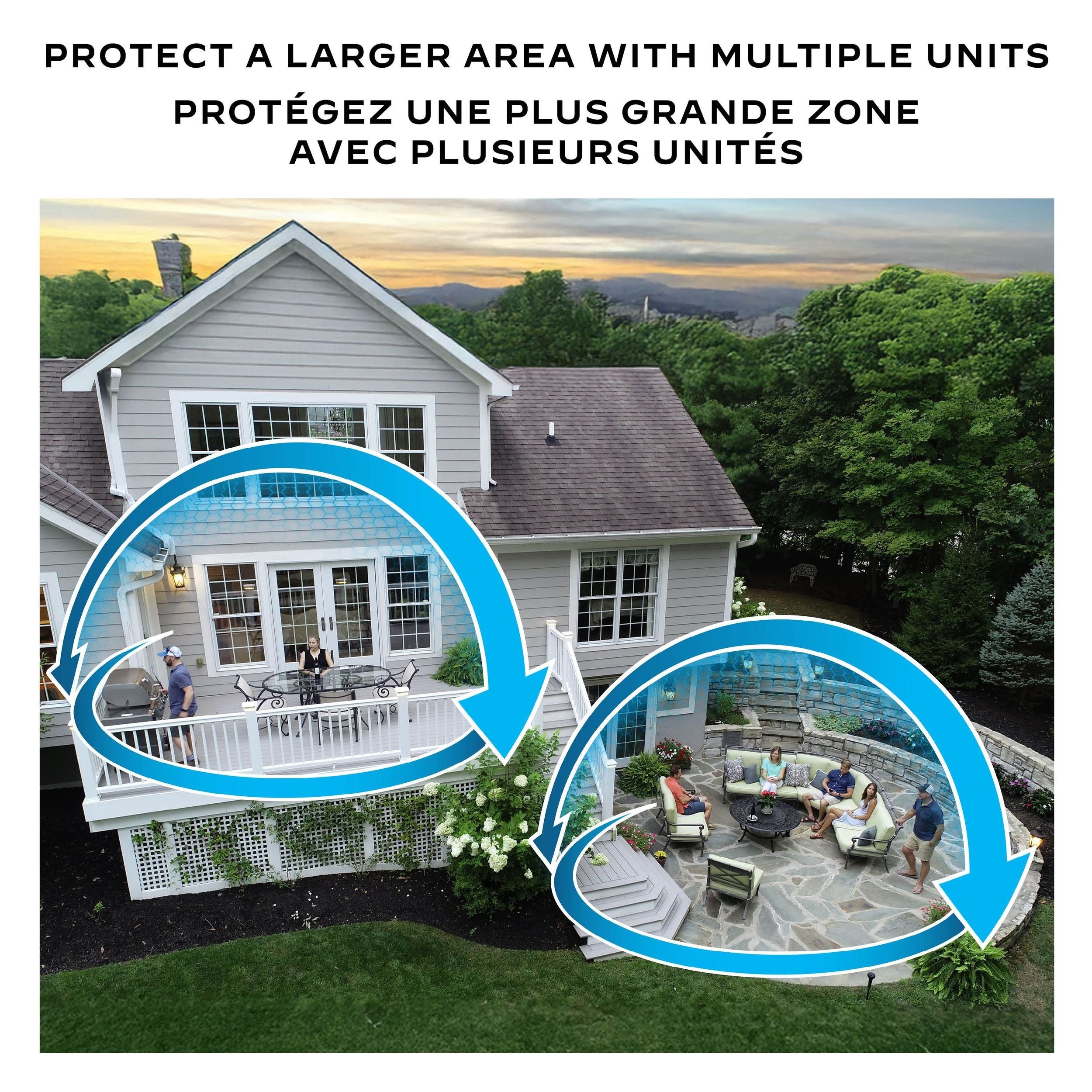 Thermacell e-zoneguard patio+ wiederaufladbarer Mücken-Repeller mit 36-Stunden-Nachfüllung und 6,5-Stunden-Akku