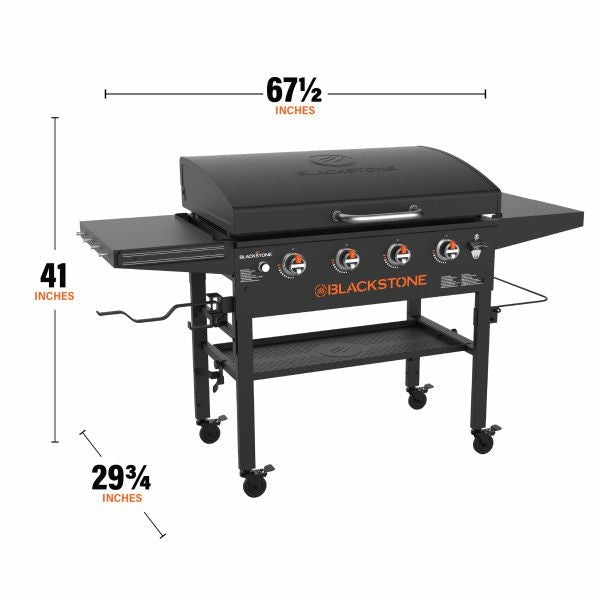Blackstone 4-Brenner LP Gas tragbarer Raster mit Deckel, 36-in