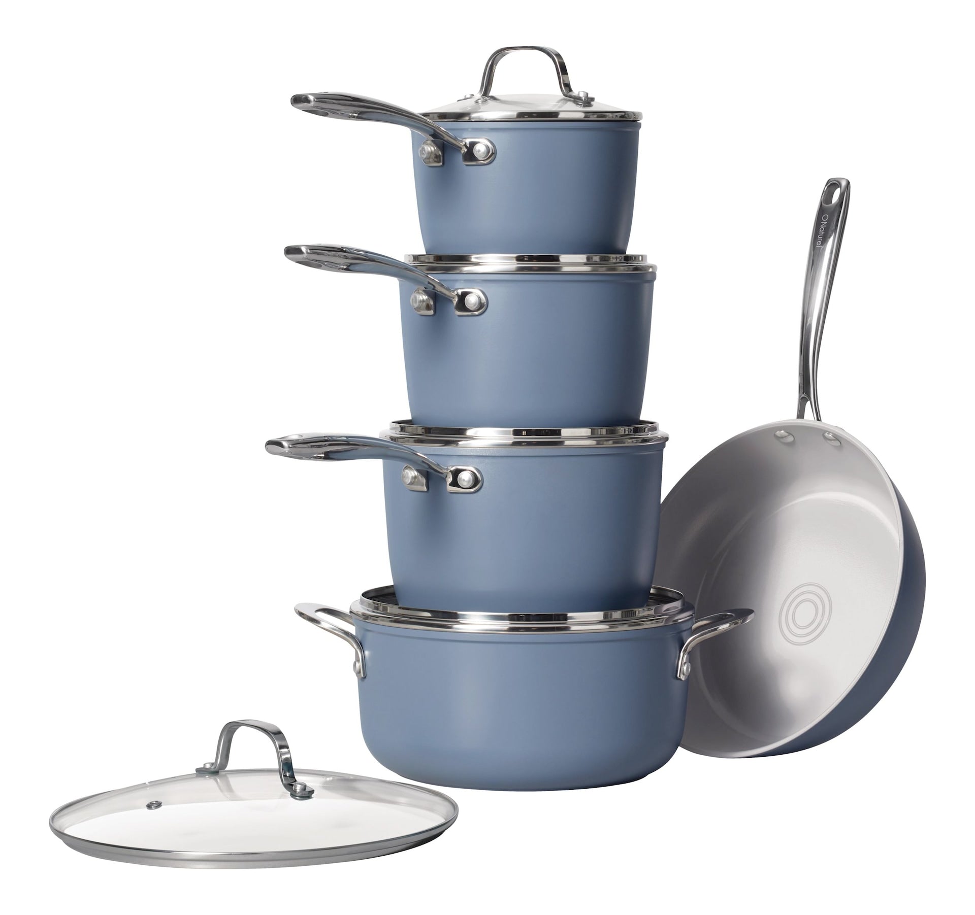 Heritage The Rock o natürliches keramisches Antihaft-Kochset, 10-pc