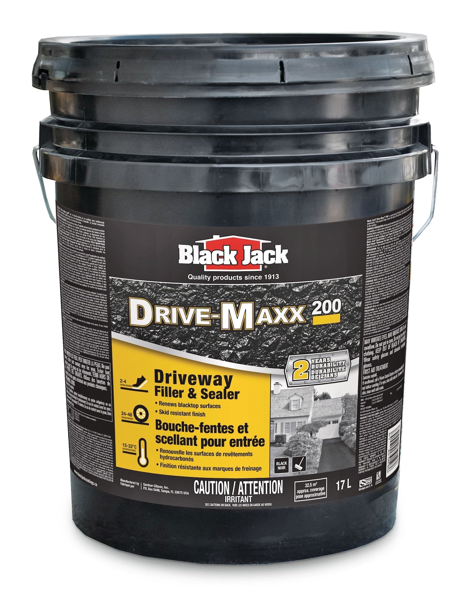 Black Jack Drive-maxx 200 2-Jahres-Asphalt Einfahrt Füller & Sealer, 32,5 qm Abdeckung, 17-L