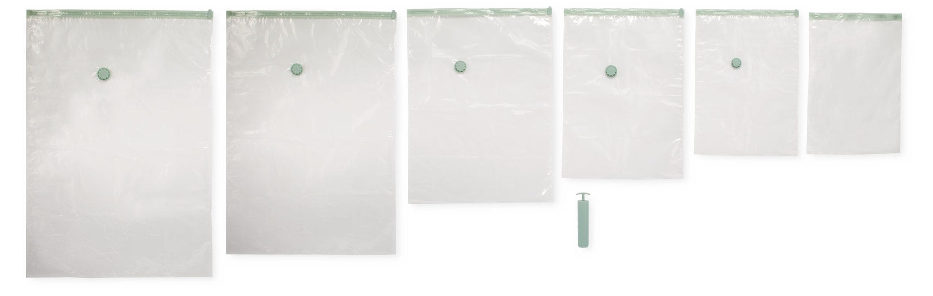 type A Mehrweg-Vakuumverschluss-Vorratsbeutel mit Pumpe, Multi-Size, 12-pk