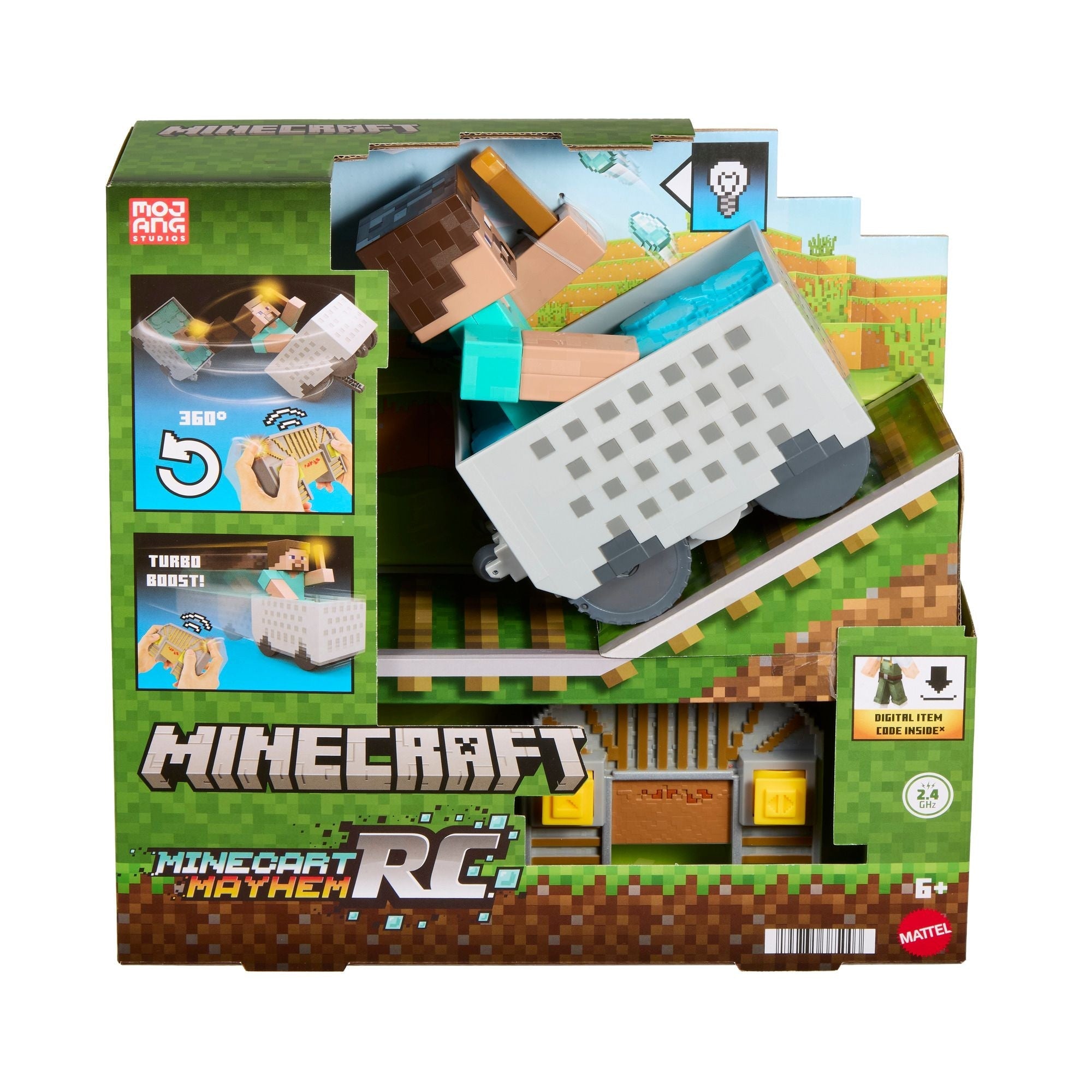 Minecraft RC steve mit minecart