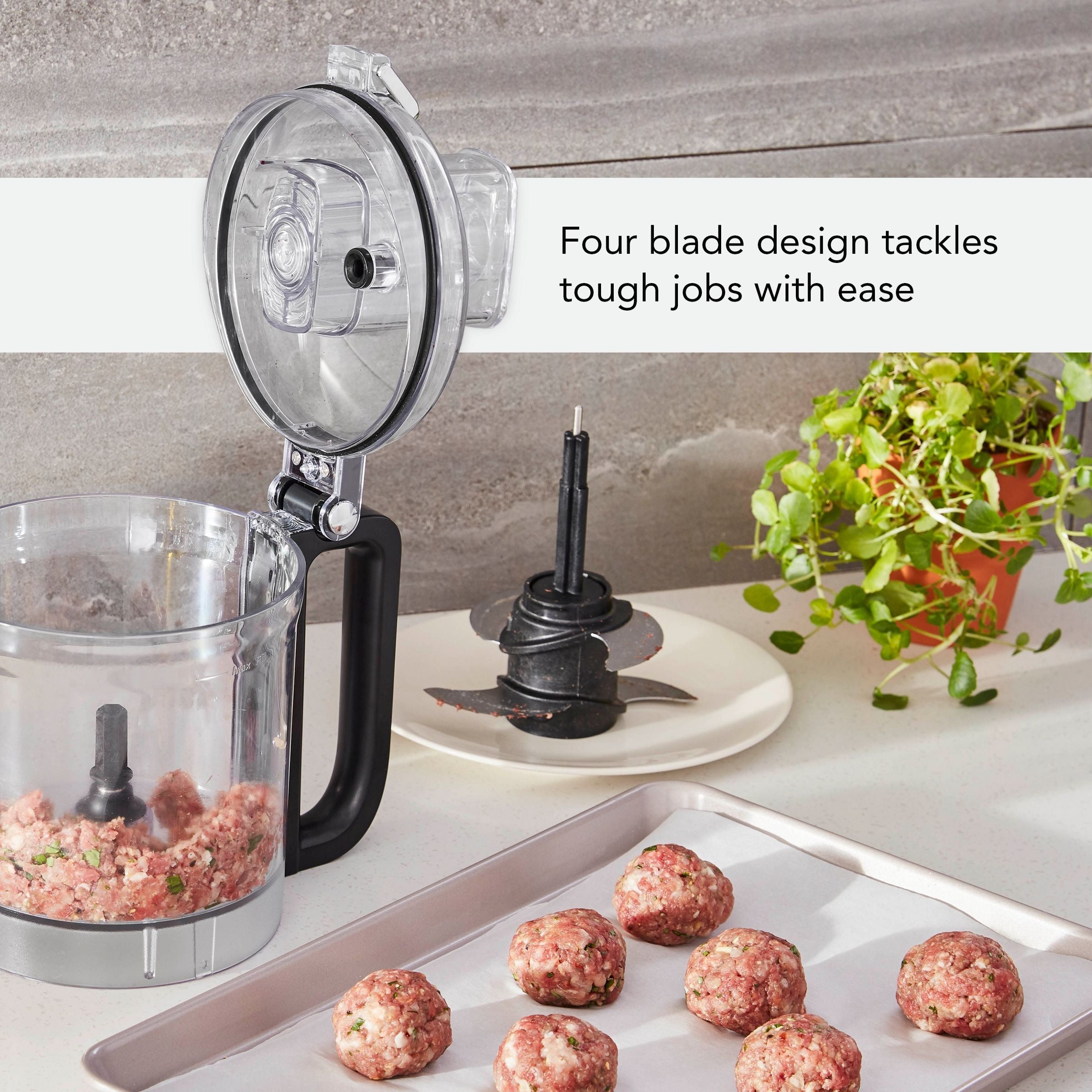 KitchenAid Küchenmaschine plus schwarze Matte, 9 Tassen