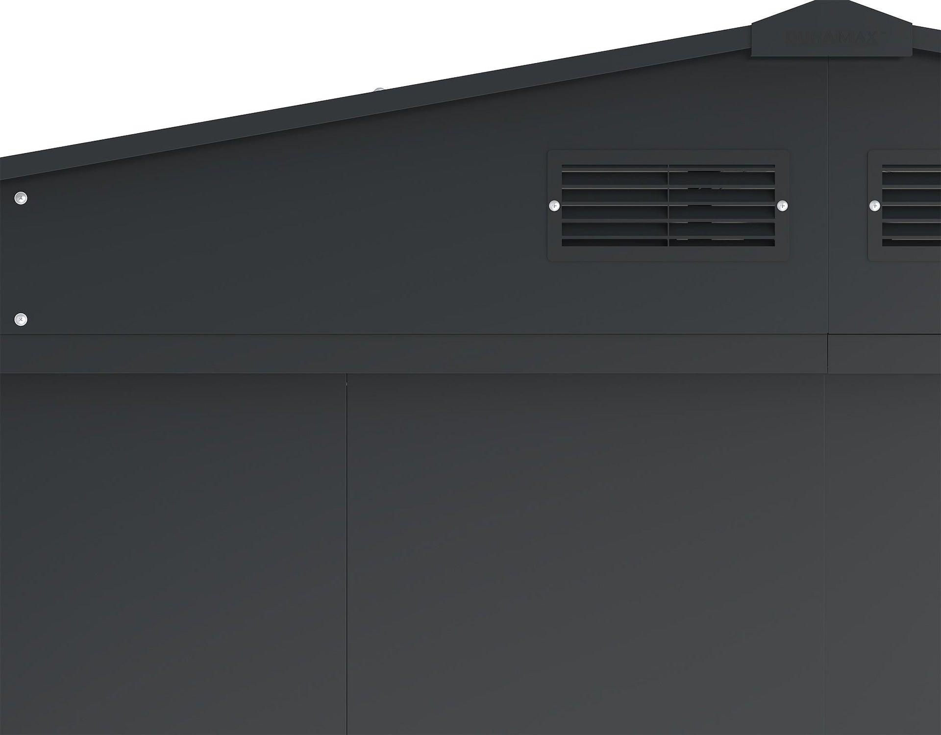 Duramax Metall-Außenlagerhaus mit Stahlrahmen, dunkelgrau, 10-1/2-ft x 8-ft