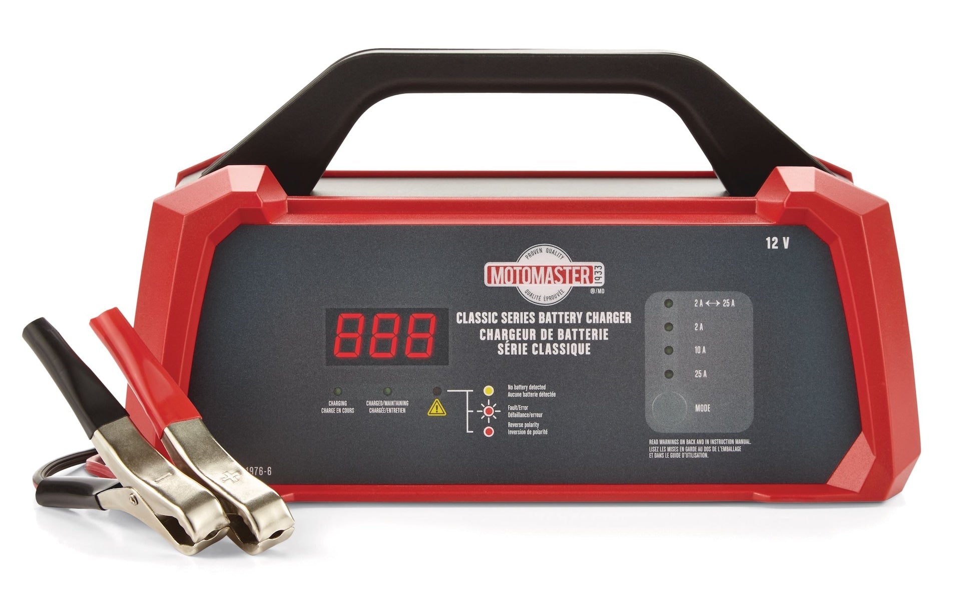 MotoMaster Klassische Serie Smart Batterieladegerät / Wartung, vollautomatisch, 25/10/2-Ampere, 12V