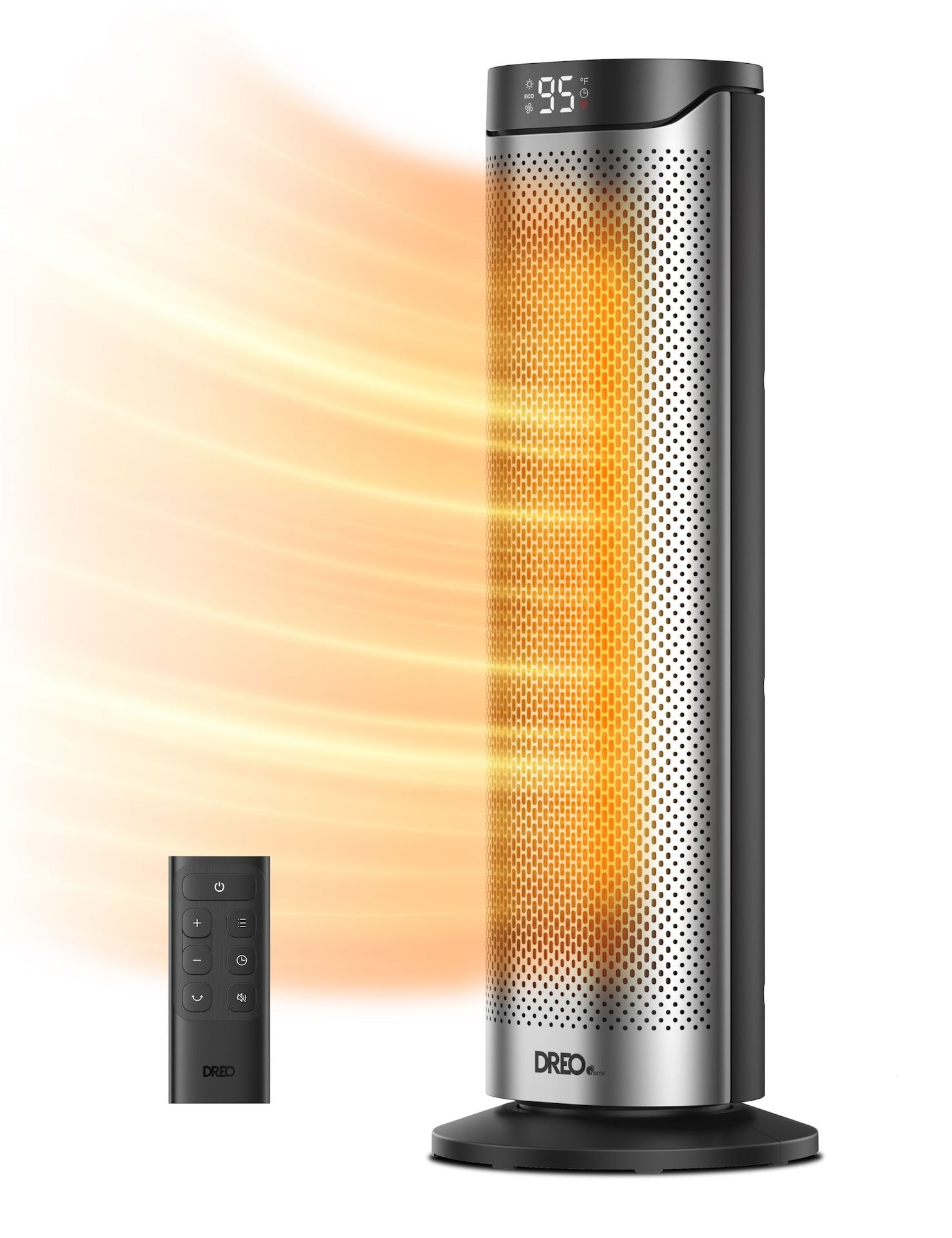DREO Haus 1500W PTC Konvektion oszillierenden keramischen elektrischen Turmheizung, 23-in